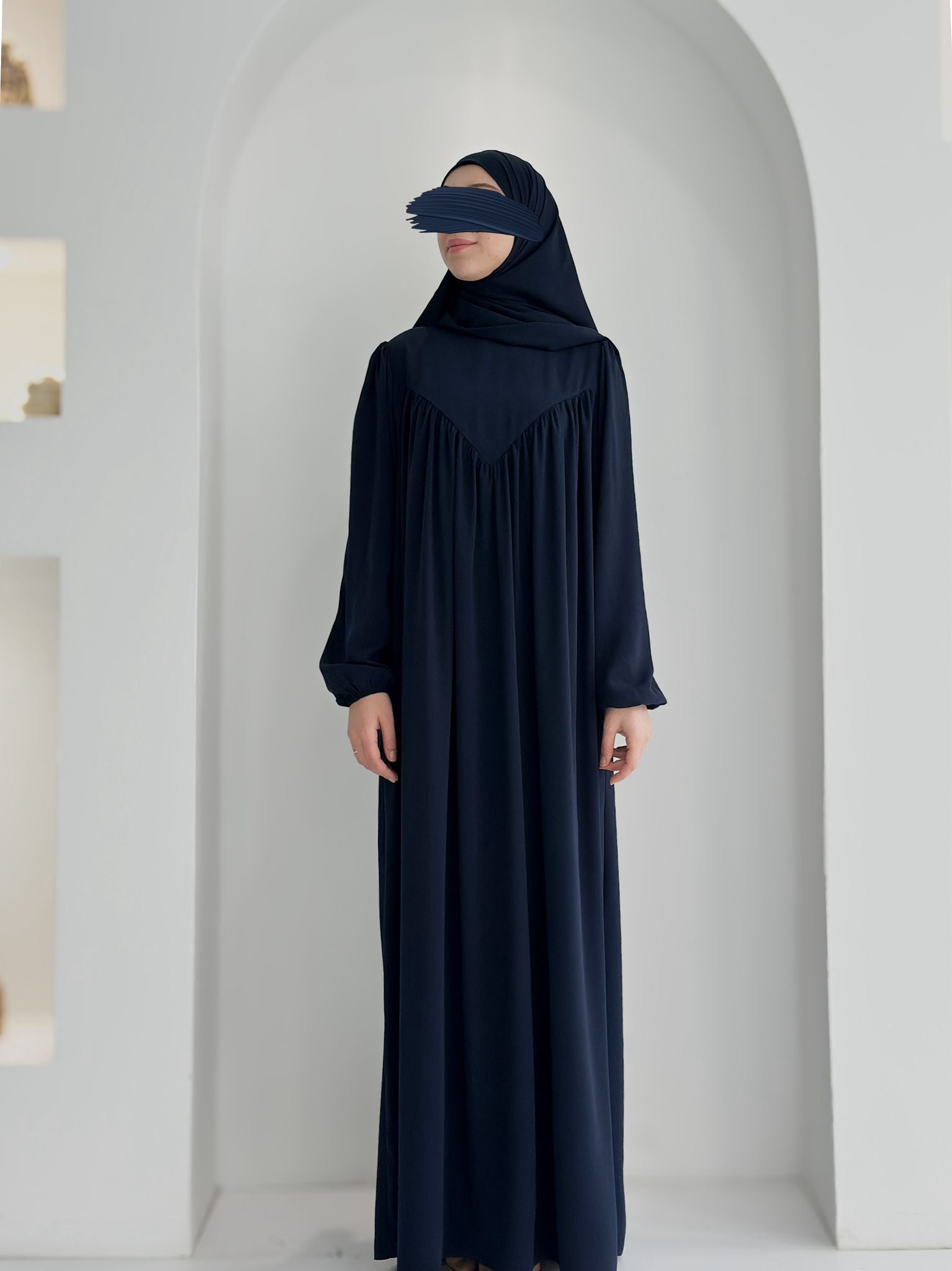 Seda Abaya +Şal Lacivert