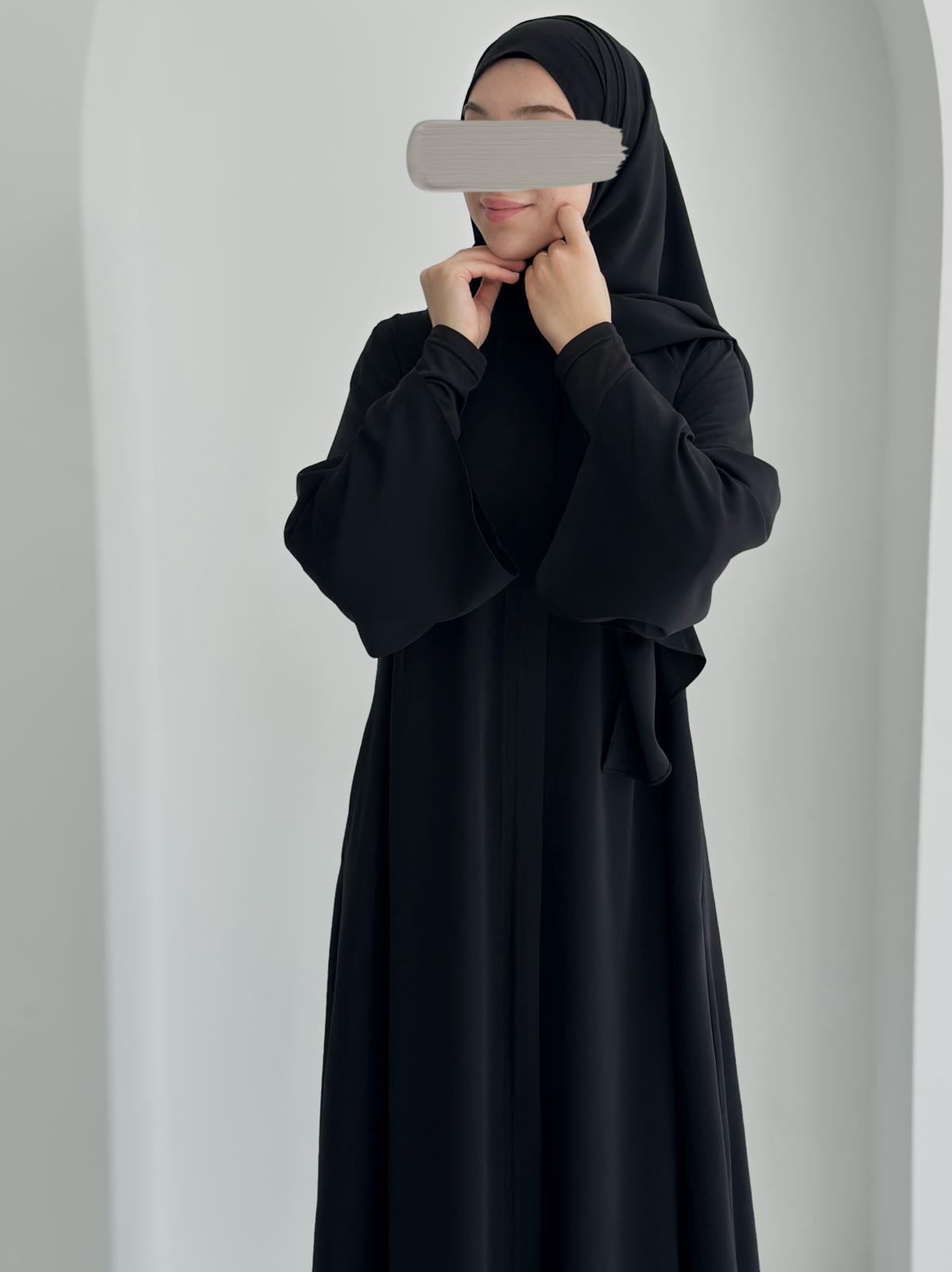 Yelpaze Ferace +Şal Siyah ÖN SİPARİŞ ÜRÜNÜMÜZDÜR