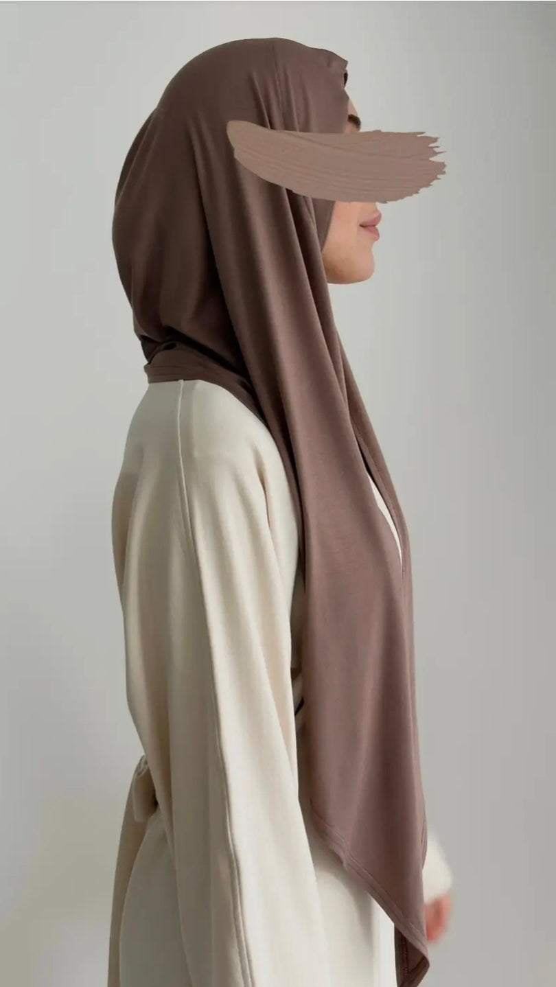 Bambu Form Şal + Bone Takım Koyu Vizon ÖN SİPARİŞ ÜRÜNÜMÜZDÜR