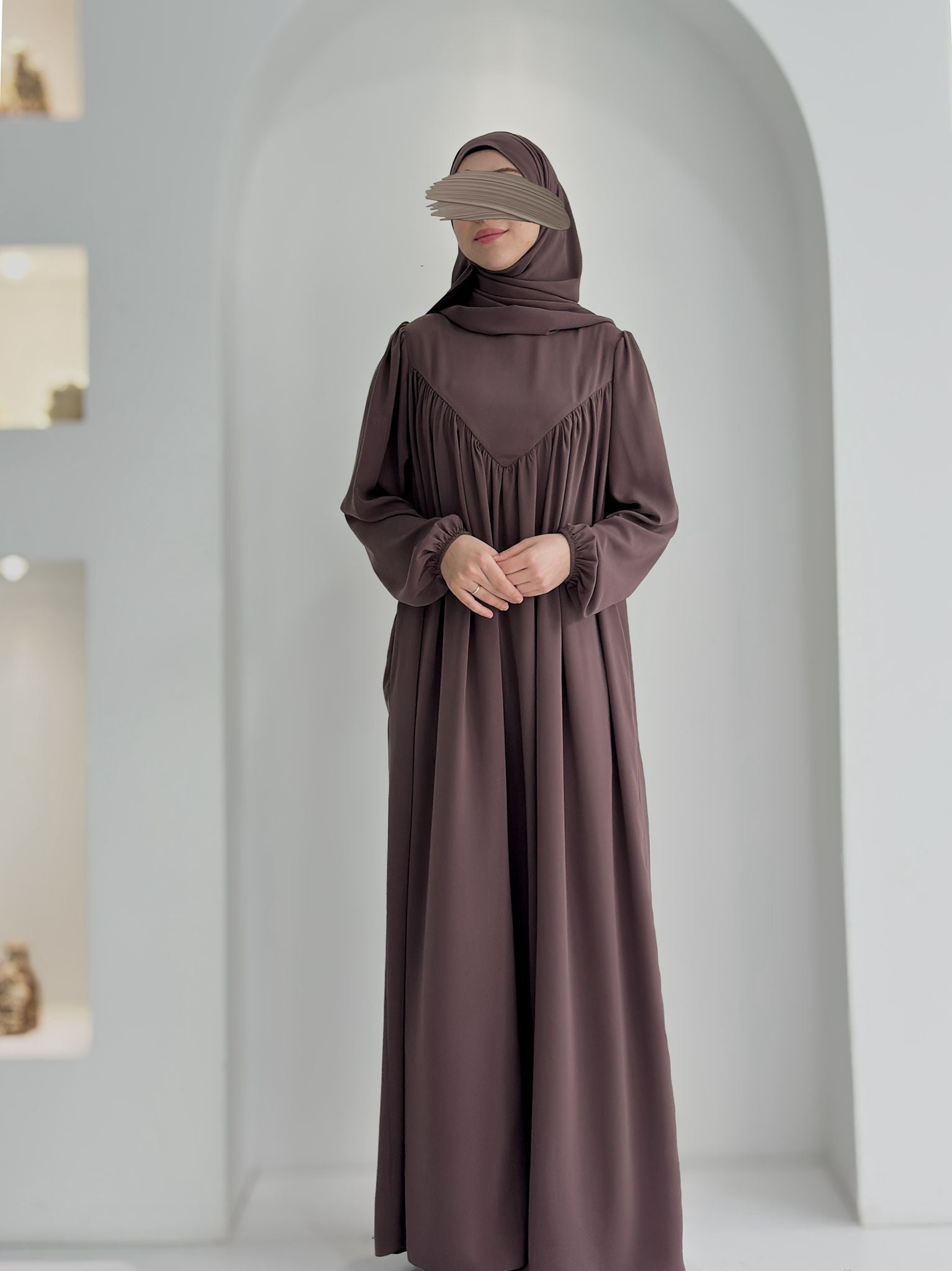 Seda Abaya +Şal Kül ÖN SİPARİŞ ÜRÜNÜMÜZDÜR