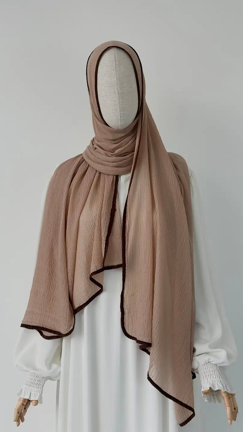 %100 Doğal Muslin Açık Vizon