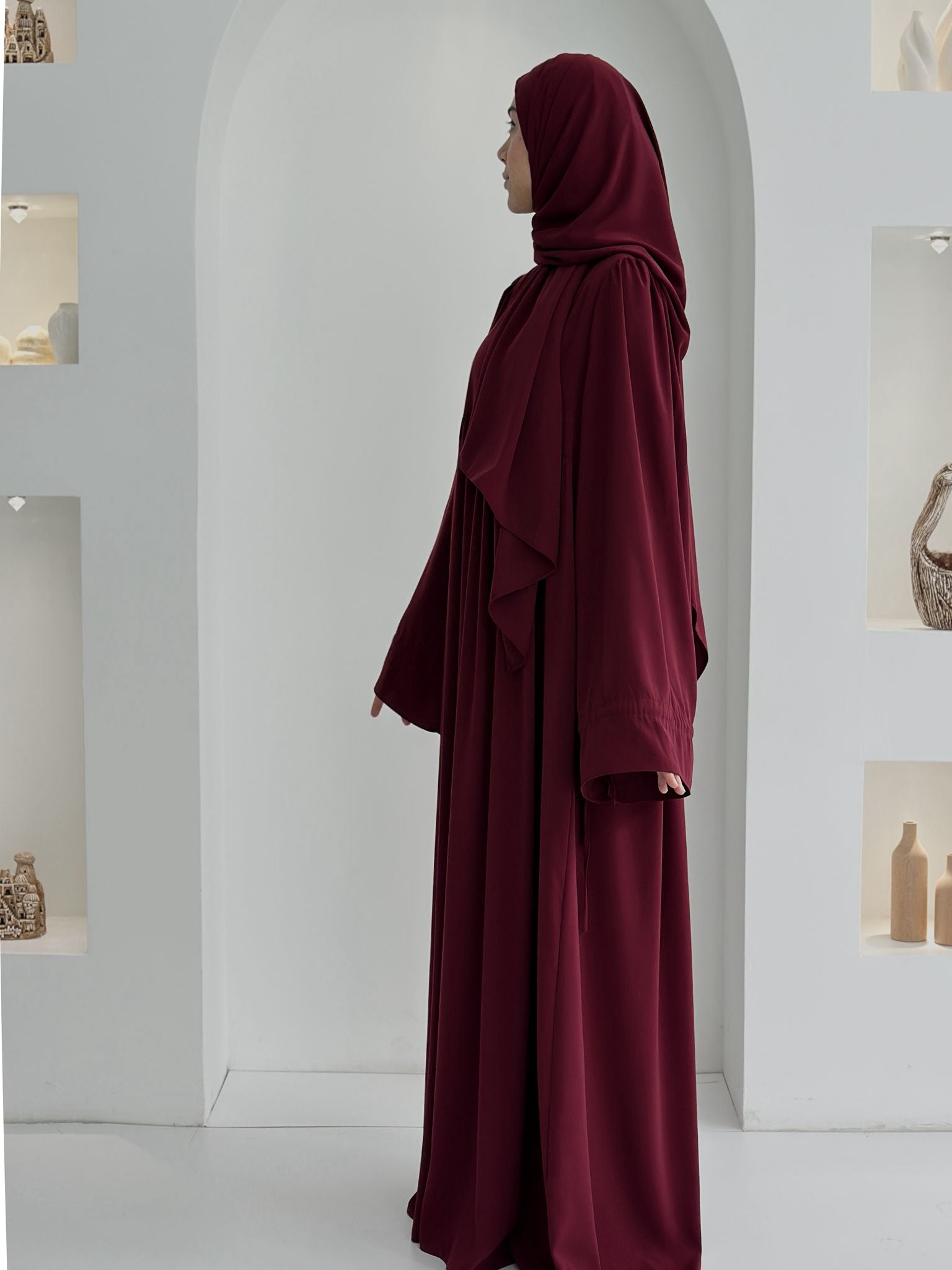 Buğlem Elbise+Şal Bordo ÖN SİPARİŞ ÜRÜNÜMÜZDÜR