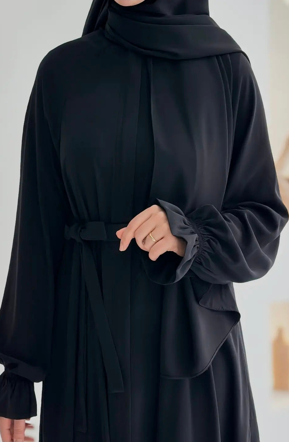 Mihra Ferace +Şal Siyah ÖN SİPARİŞ ÜRÜNÜMÜZDÜR