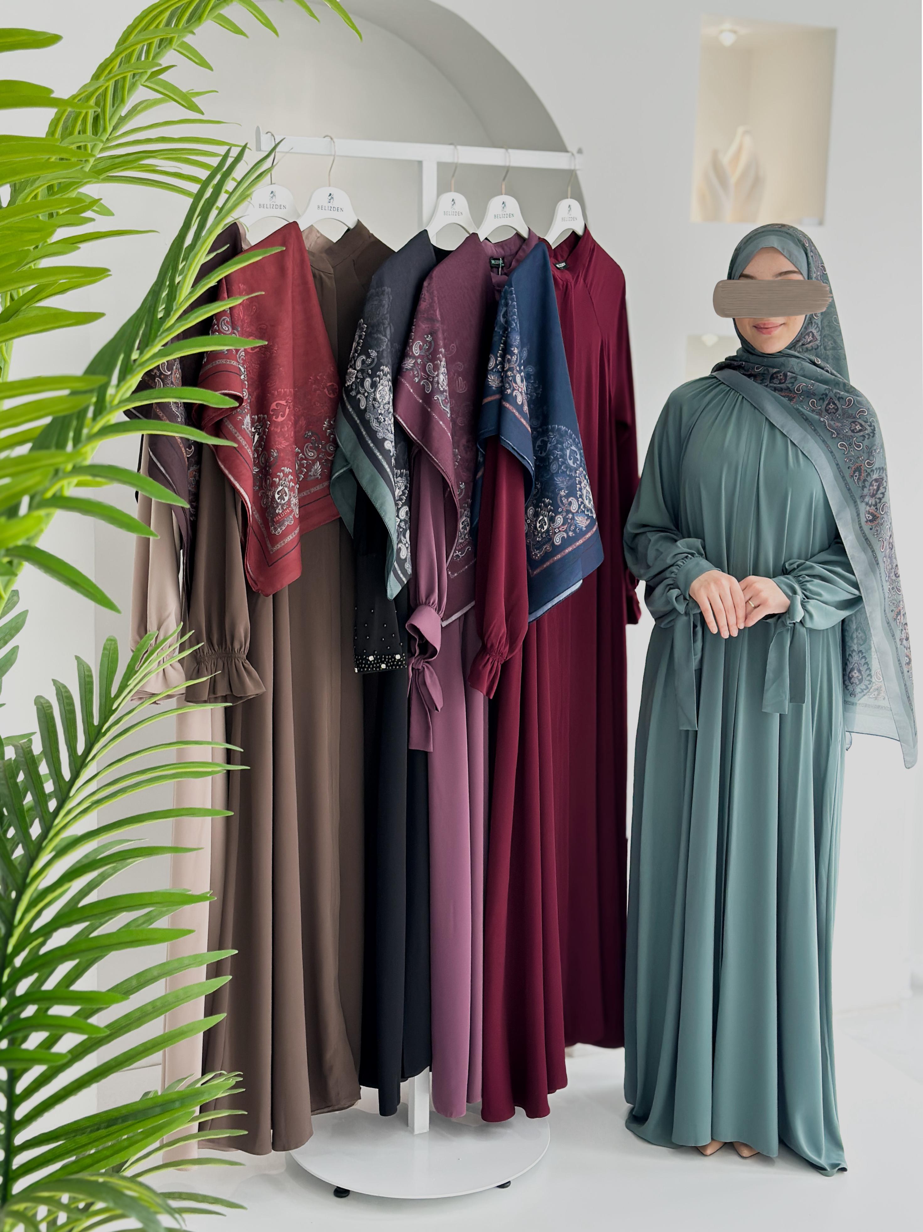 Etnik Desen Organik Eşarp Mürdüm ÖN SİPARİŞ ÜRÜNÜMÜZDÜR