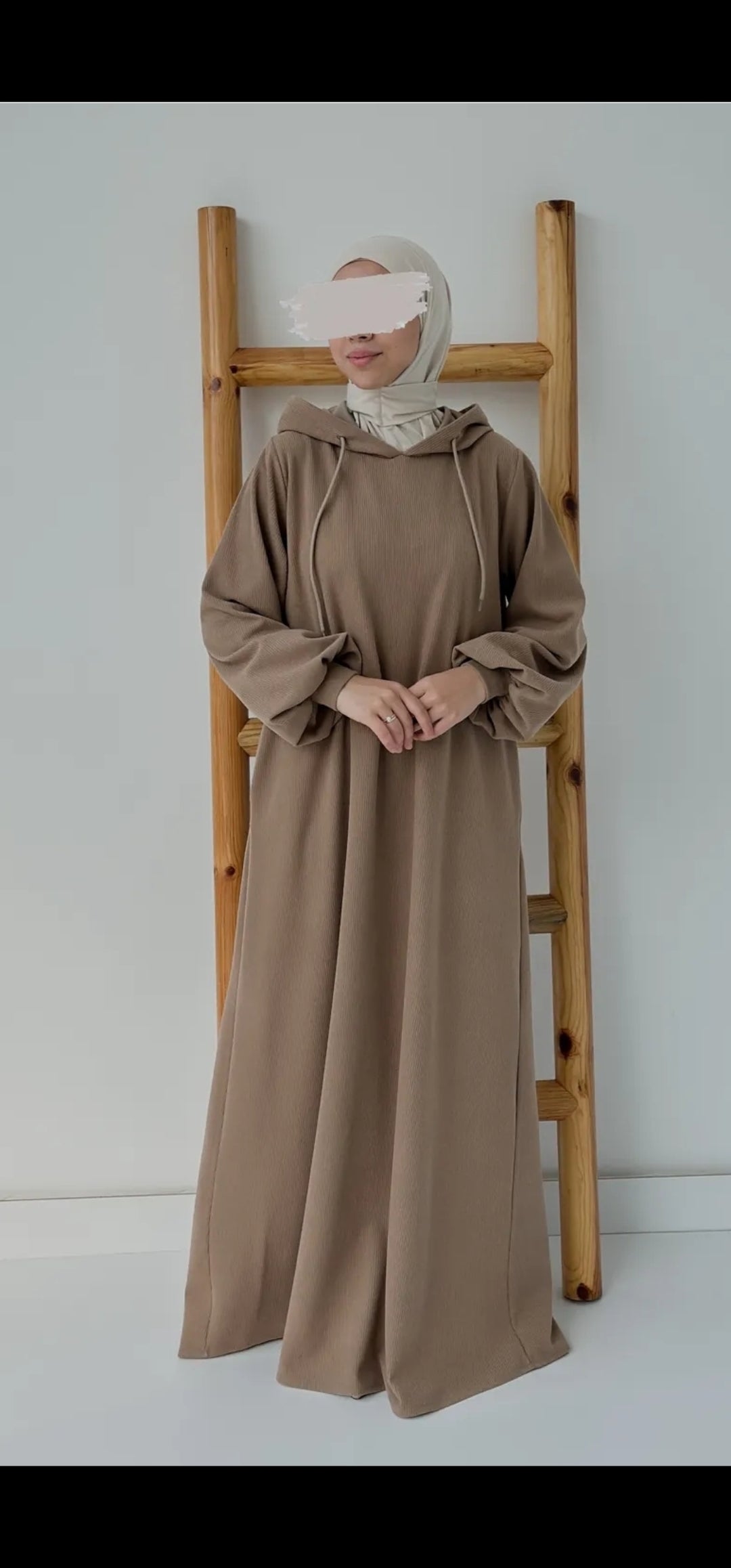 Fitilli Kapşonlu Vizon