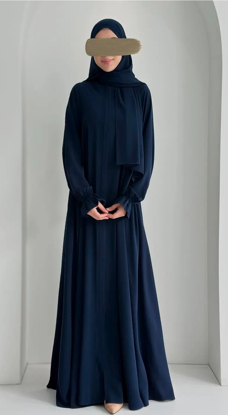 Mihra Ferace +Şal Lacivert ÖN SİPARİŞ ÜRÜNÜMÜZDÜR