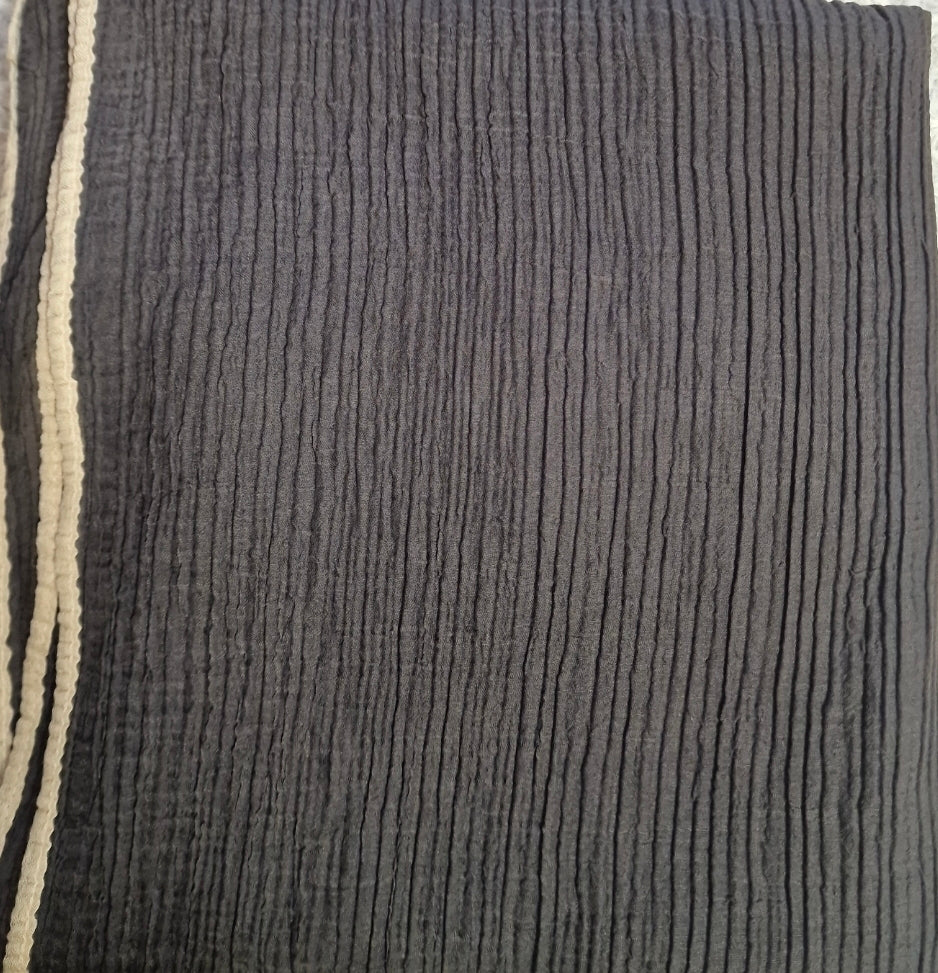 Muslin Şal Koyu Vizon (200×97)