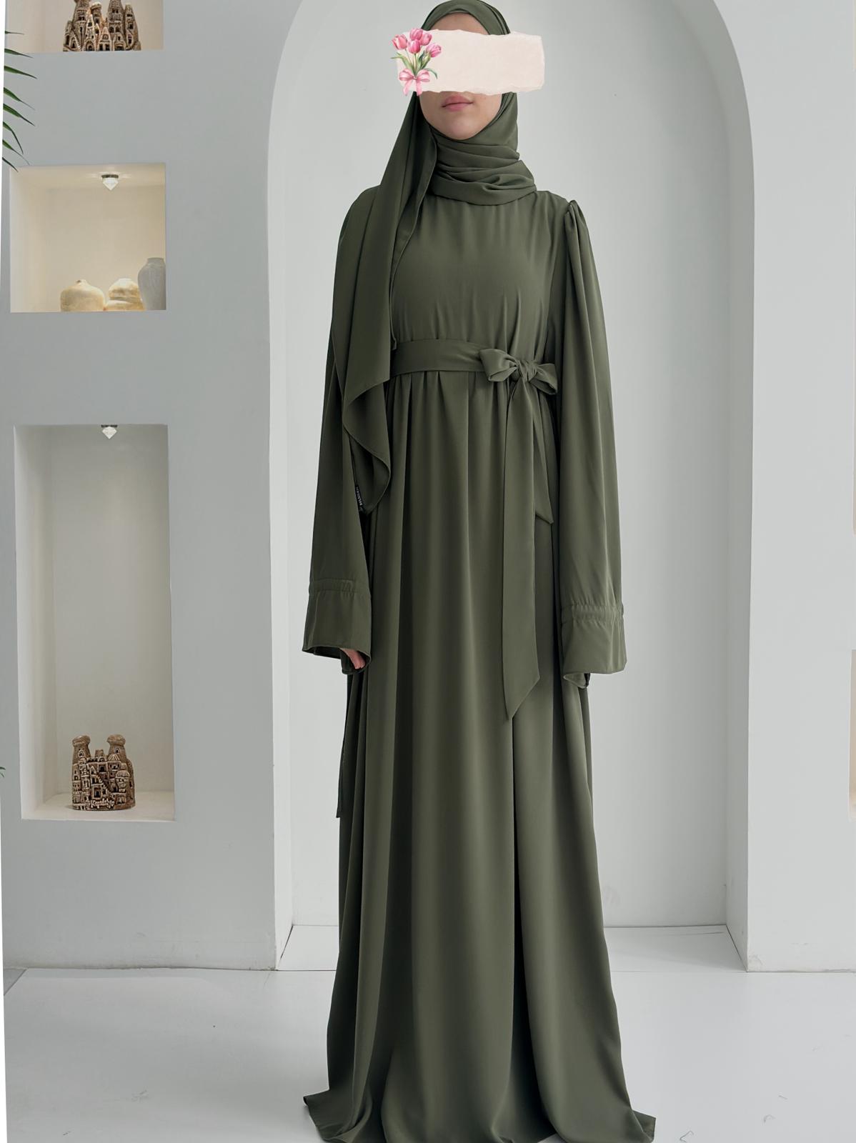 Buğlem Elbise+Şal Haki ÖN SİPARİŞ ÜRÜNÜMÜZDÜR