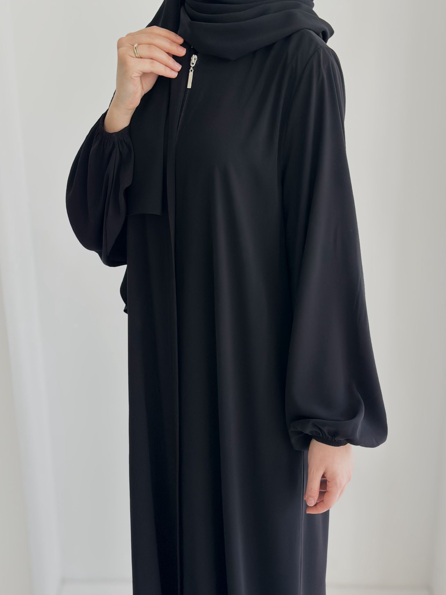 Balon Kol Ferace +Şal Siyah ÖN SİPARİŞ ÜRÜNÜMÜZDÜR