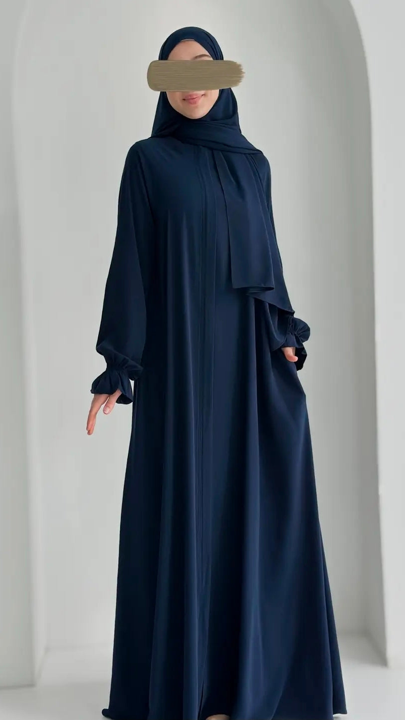 Mihra Ferace +Şal Lacivert ÖN SİPARİŞ ÜRÜNÜMÜZDÜR