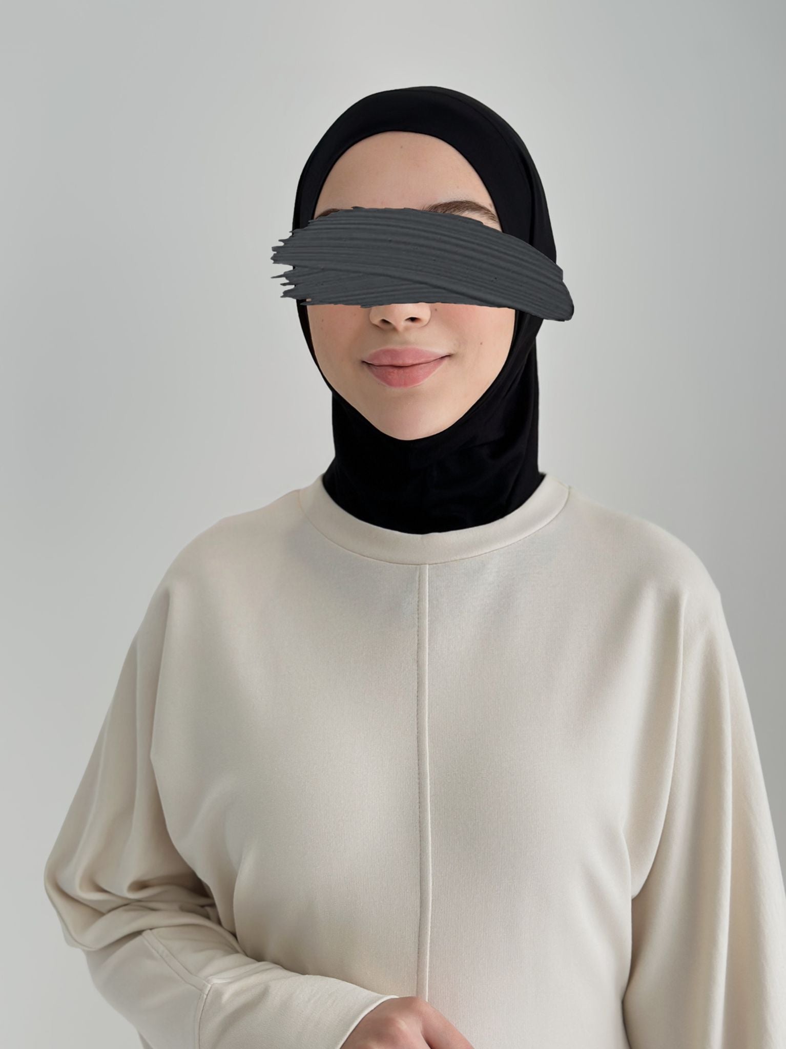 Bambu Form Şal + Bone Takım Siyah ÖN SİPARİŞ ÜRÜNÜMÜZDÜR