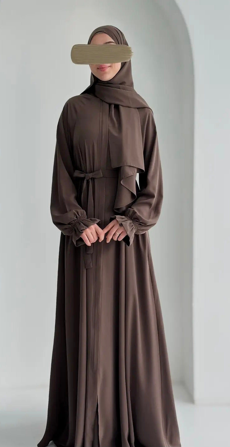 Mihra Ferace +Şal Koyu Kül ÖN SİPARİŞ ÜRÜNÜMÜZDÜR