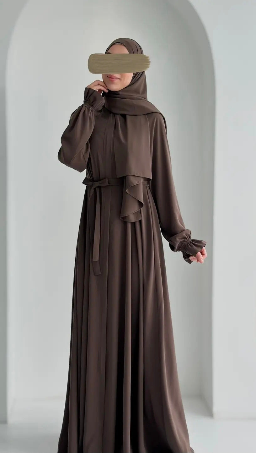 Mihra Ferace +Şal Koyu Kül ÖN SİPARİŞ ÜRÜNÜMÜZDÜR