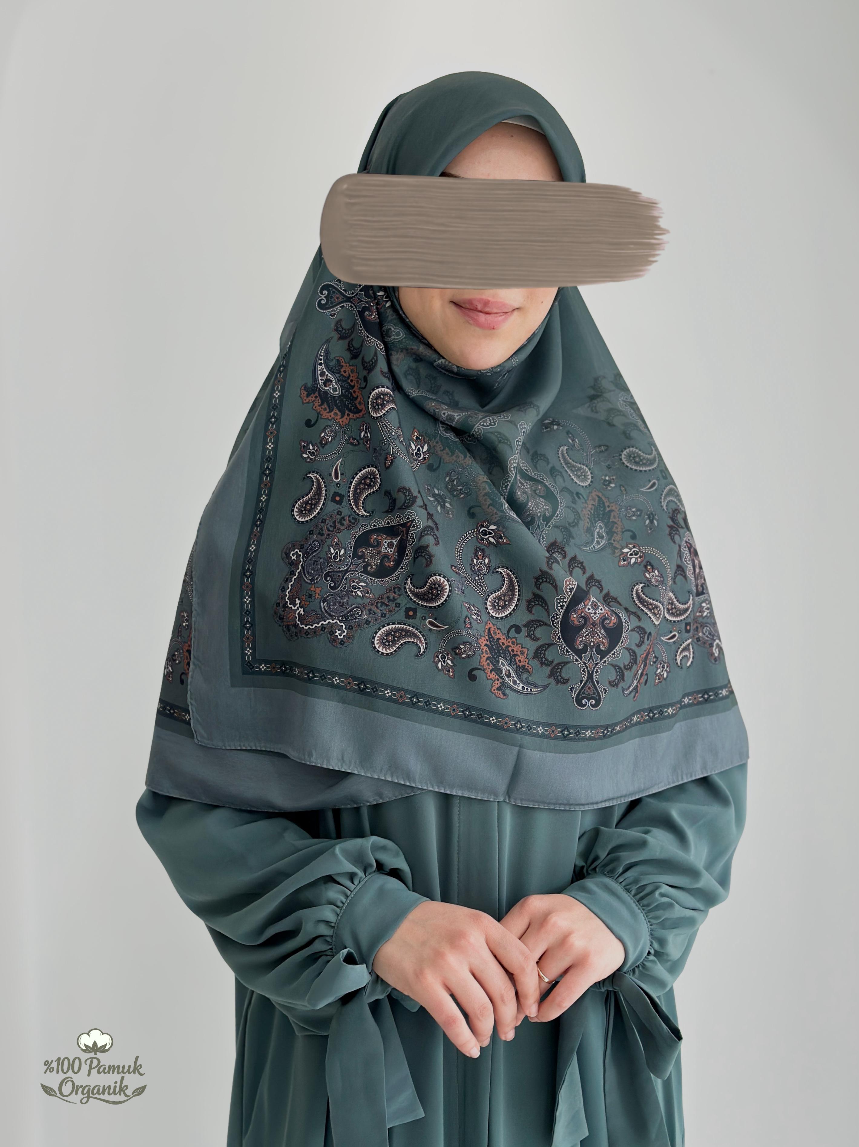 Etnik Desen Organik Eşarp Çağla ÖN SİPARİŞ ÜRÜNÜMÜZDÜR