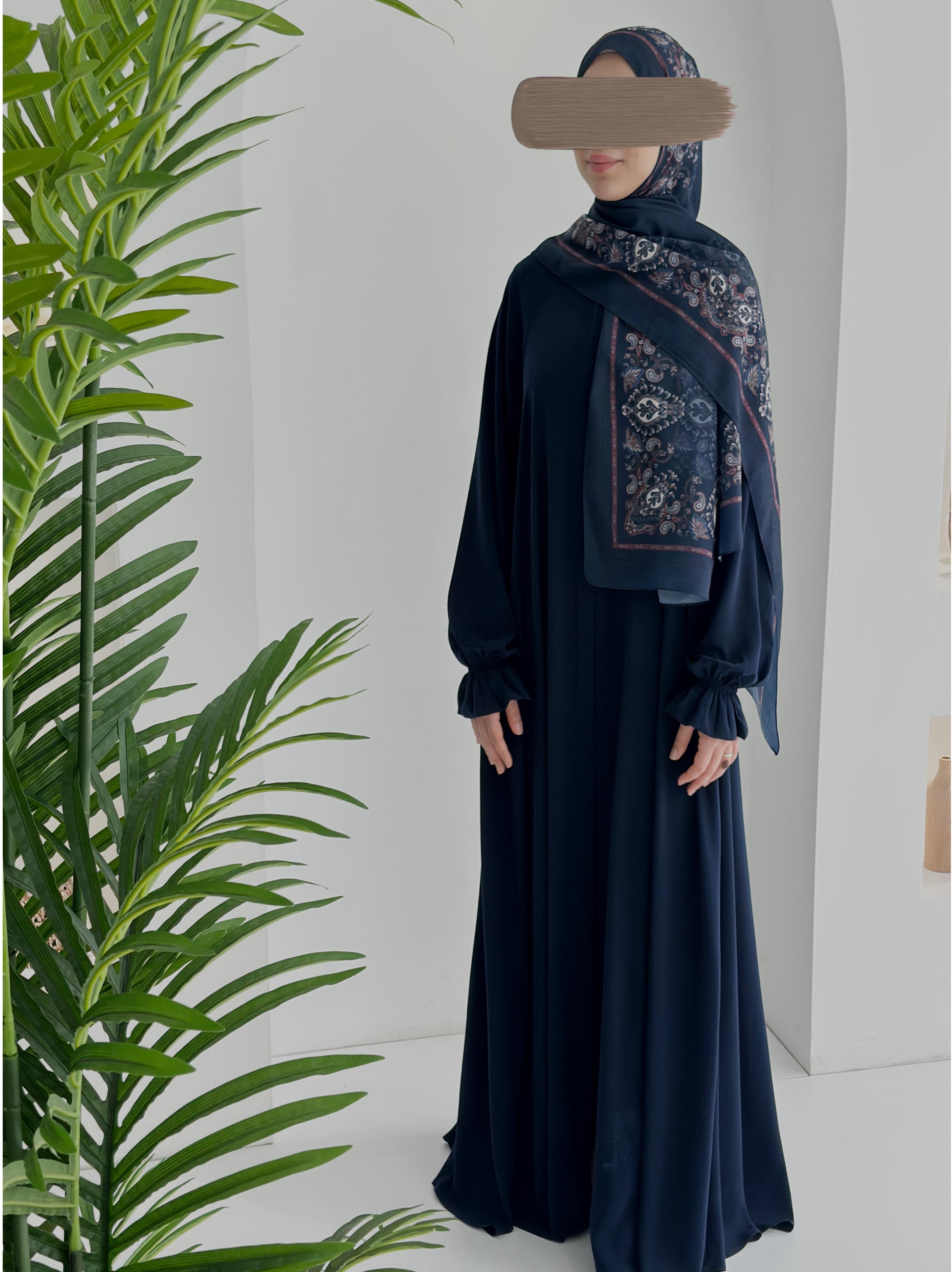 Etnik Desen Organik Şal Lacivert ÖN SİPARİŞ ÜRÜNÜMÜZDÜR