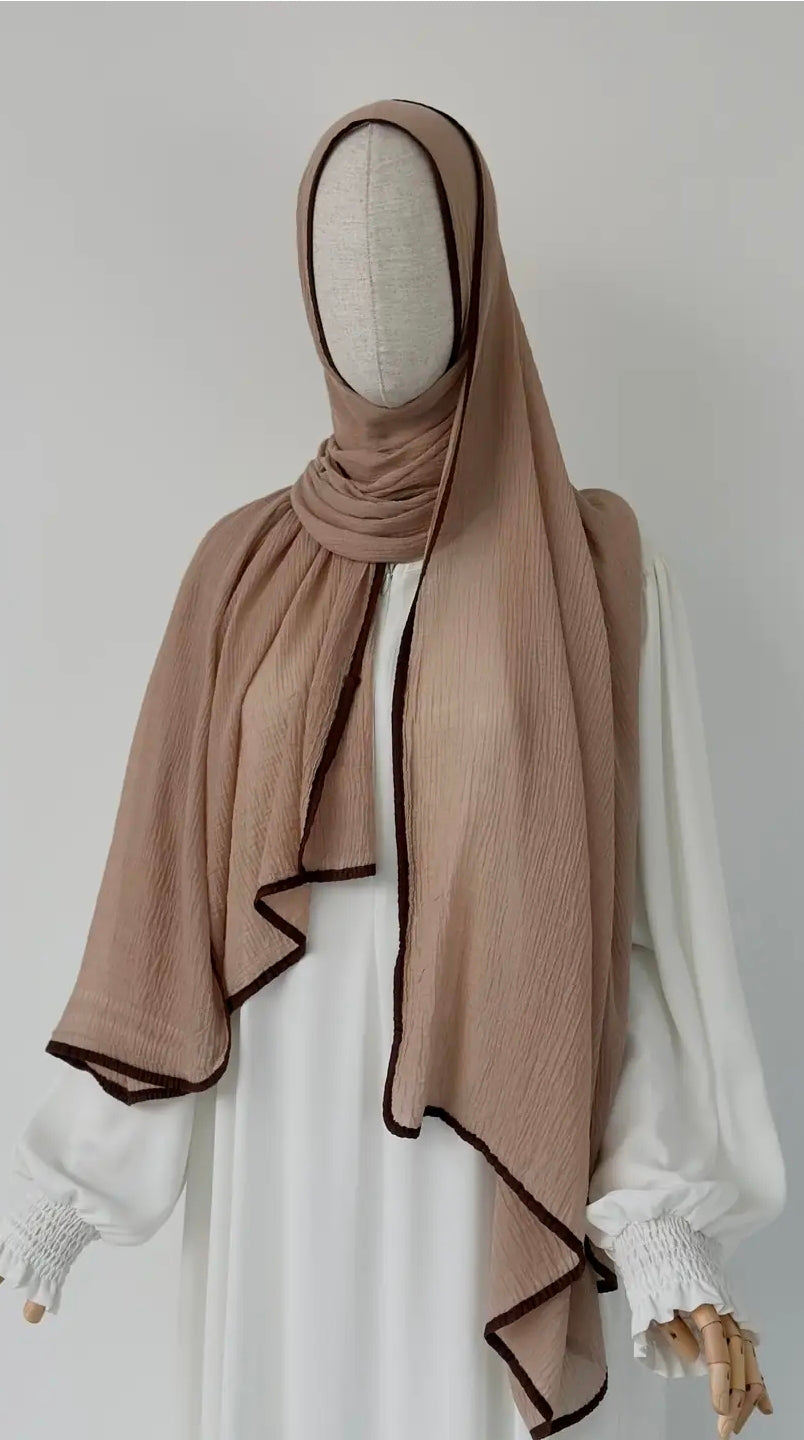 %100 Doğal Muslin Açık Vizon