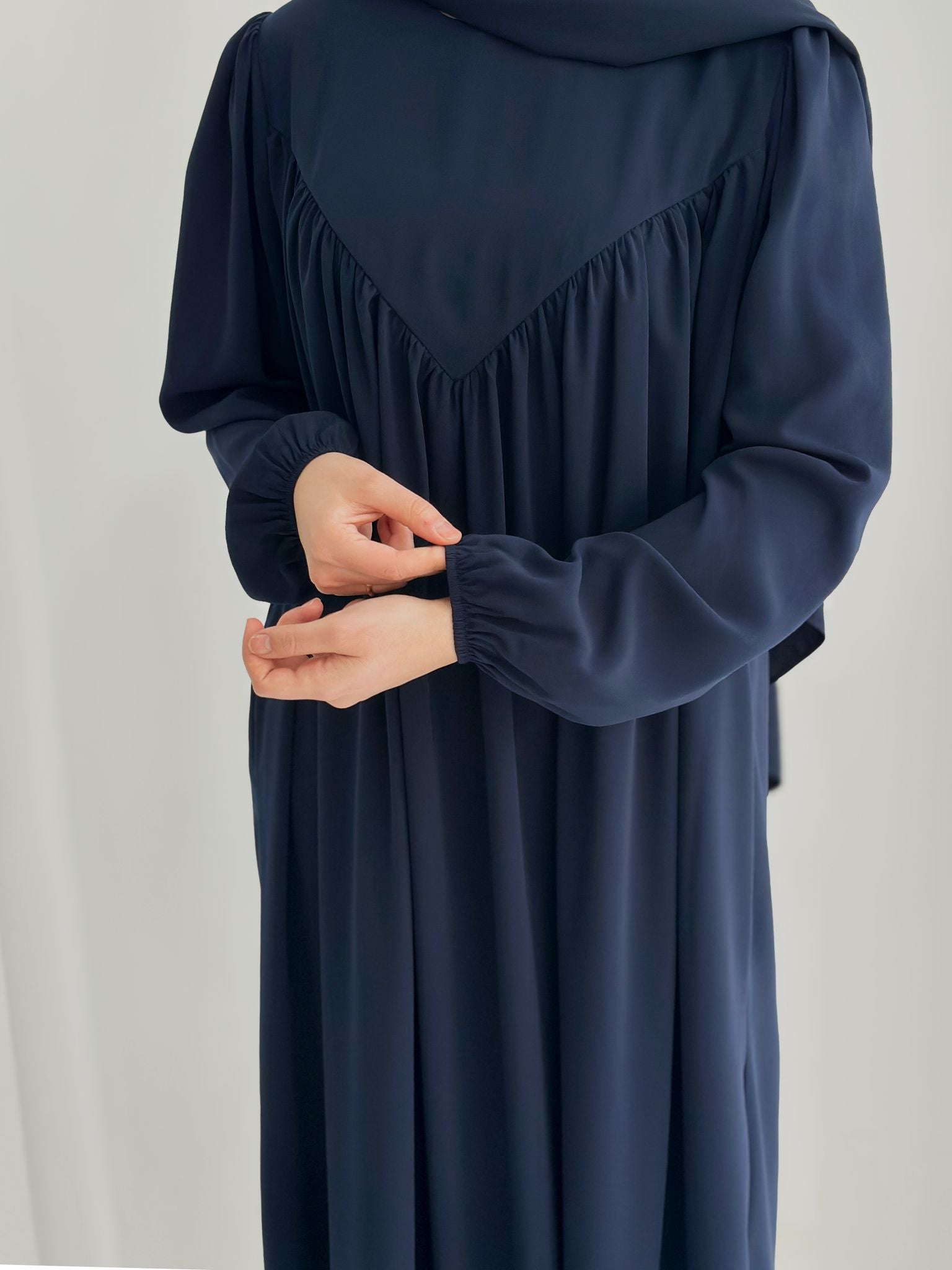 Seda Abaya +Şal Lacivert