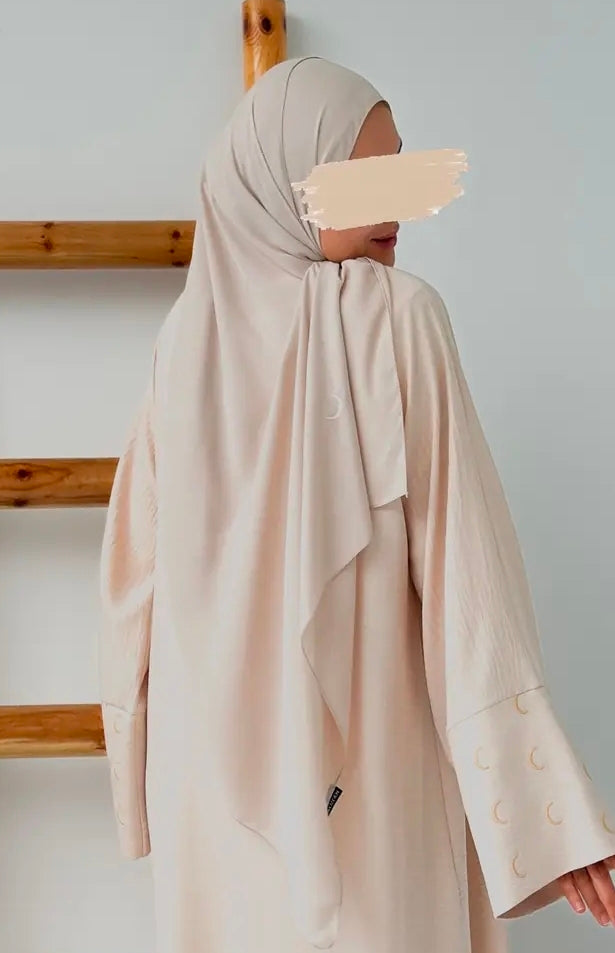 Hilal Nakışlı Şal (Krem-Krem)