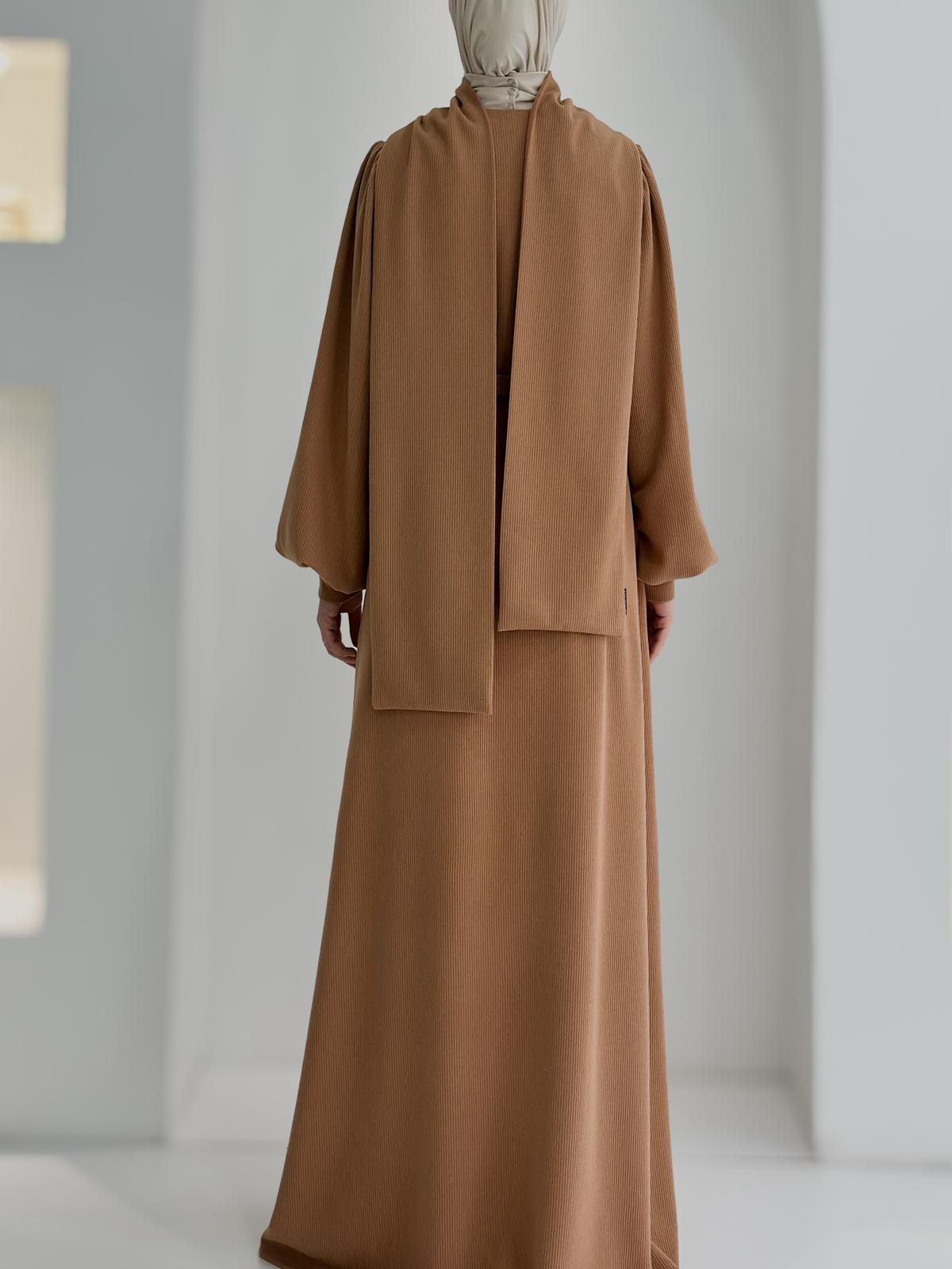 Fitilli Ferace +Atkı Süt Kahve ÖN SİPARİŞ ÜRÜNÜMÜZDÜR