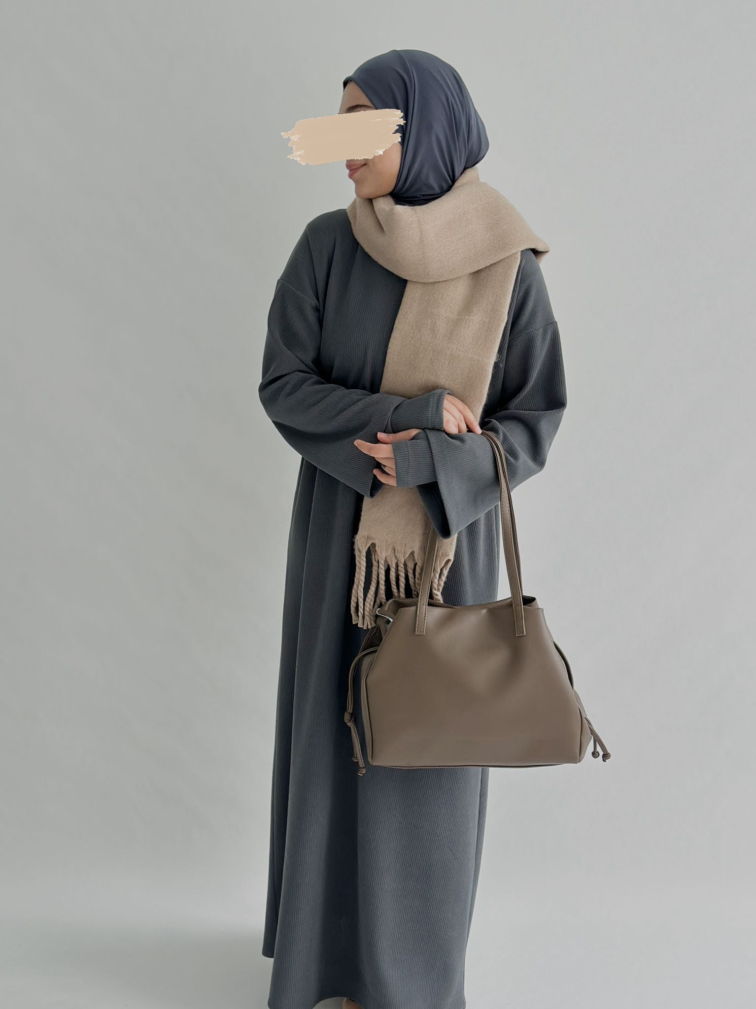 Fitilli Kolluklu Gri