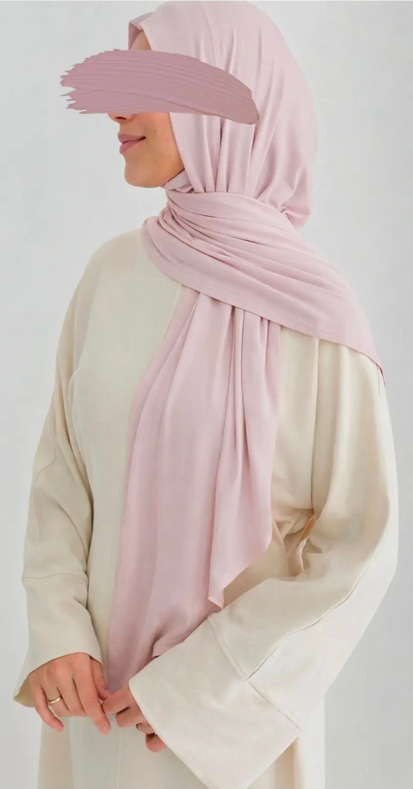 Bambu Form Şal+Bone Takım Açık Pudra ÖN SİPARİŞ ÜRÜNÜMÜZDÜR