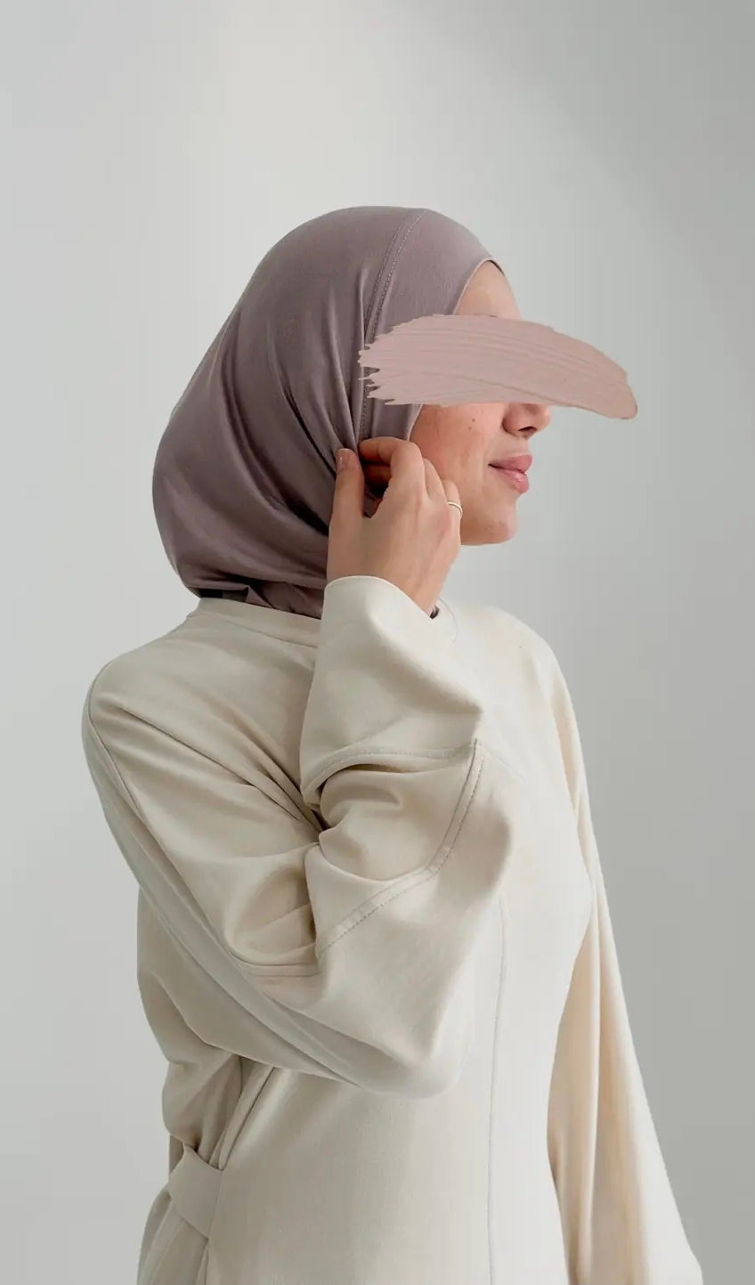 Bambu Form Şal + Bone Takım Açık Vizon ÖN SİPARİŞ ÜRÜNÜMÜZDÜR