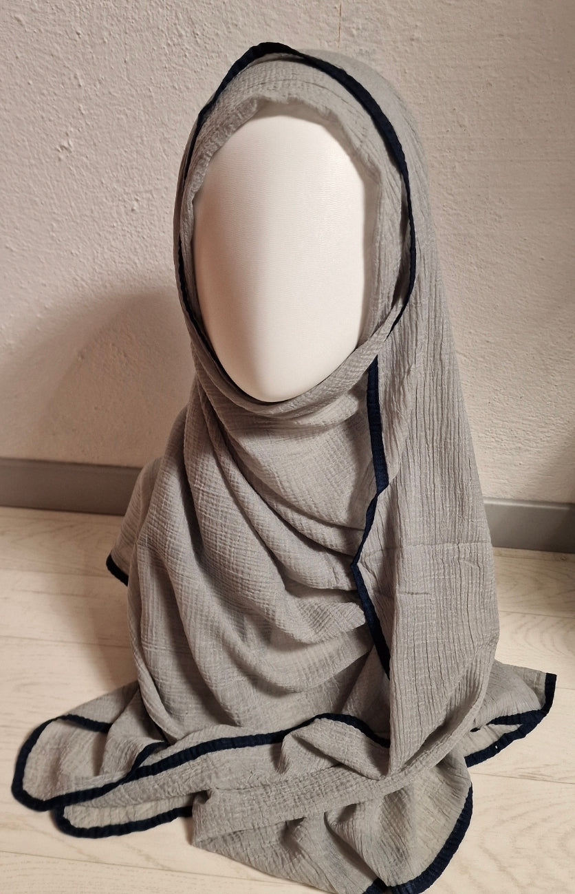 Muslin Şal Açık Gri (Boy 2m En 97cm)