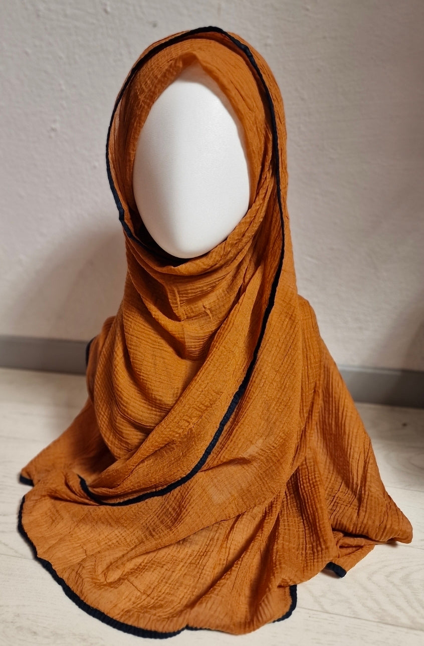 Muslin Şal Kiremit (Boy 2m En 97cm)