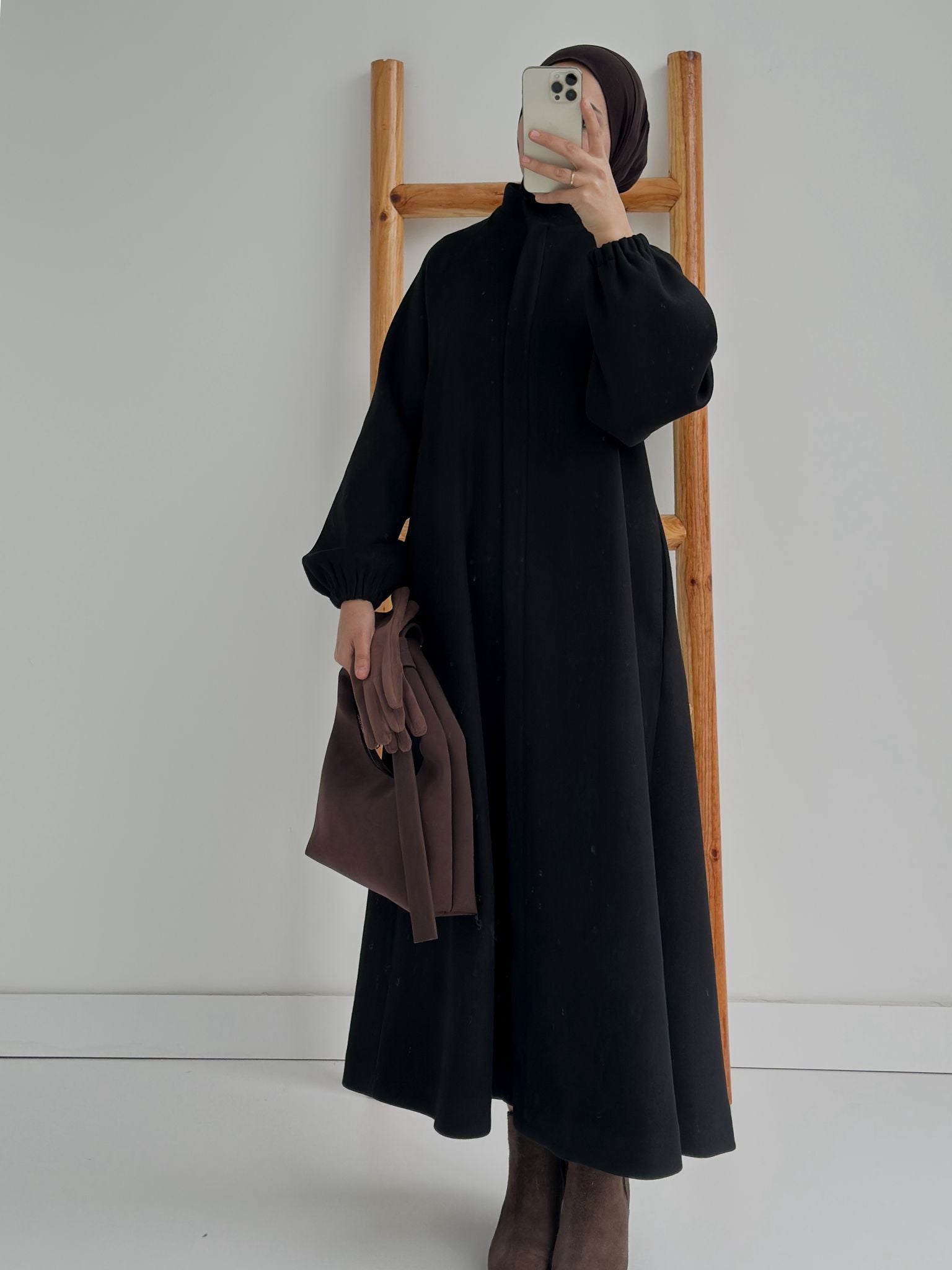 Mevlana Kaban Astarlı Siyah