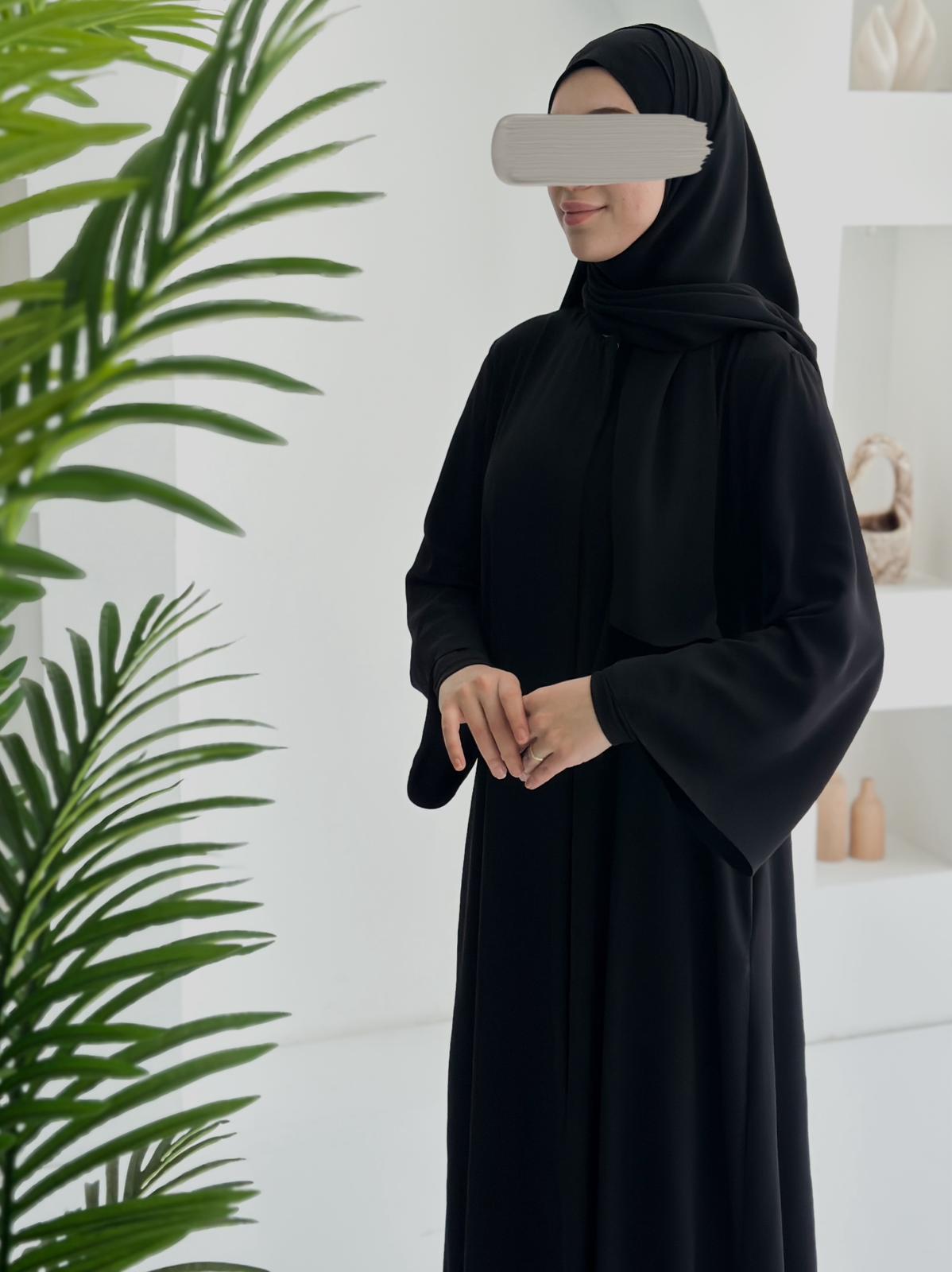 Yelpaze Ferace +Şal Siyah ÖN SİPARİŞ ÜRÜNÜMÜZDÜR