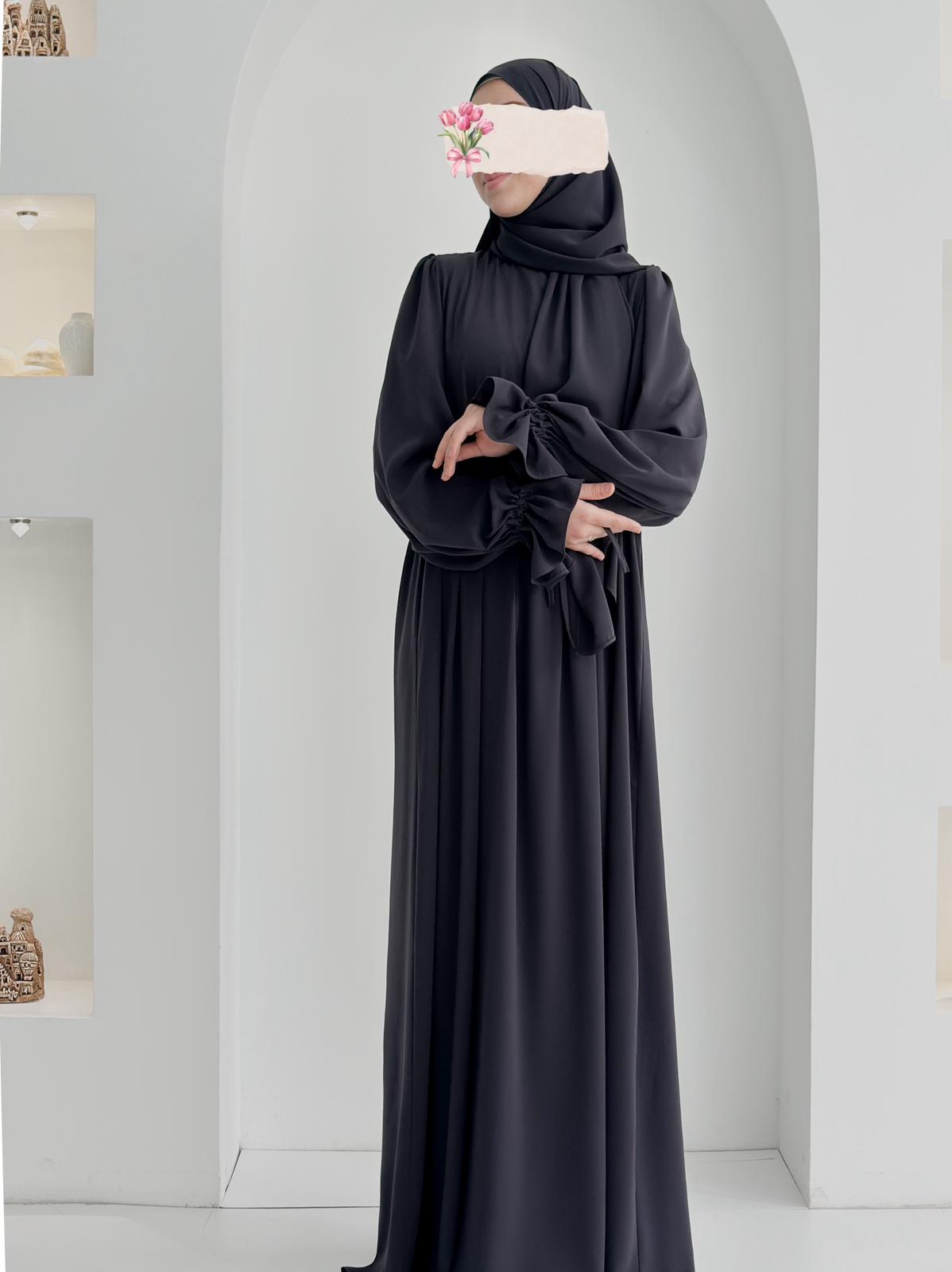 Buğlem Elbise+Şal Füme ÖN SİPARİŞ ÜRÜNÜMÜZDÜR