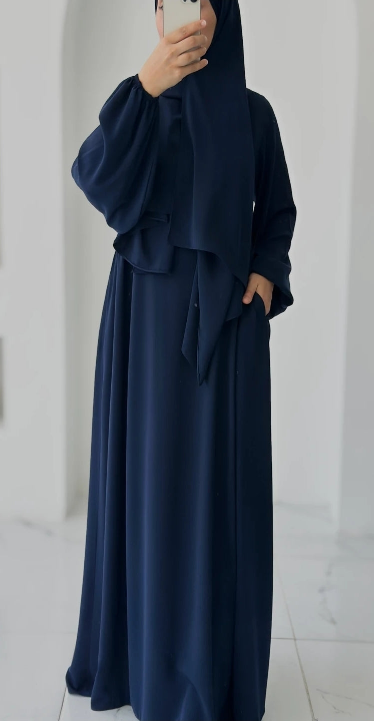 Neva Medine Şallı Lacivert