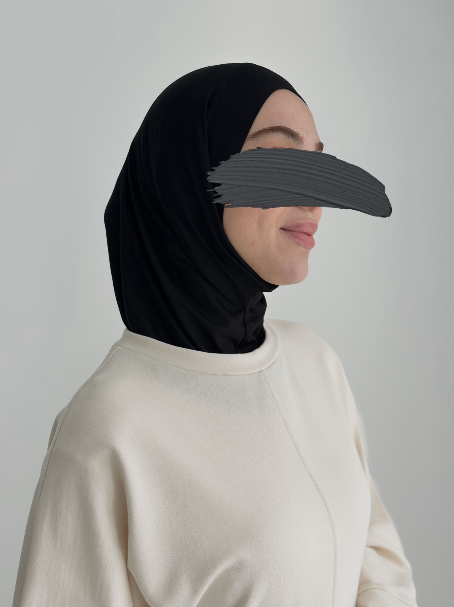 Bambu Form Şal + Bone Takım Siyah ÖN SİPARİŞ ÜRÜNÜMÜZDÜR