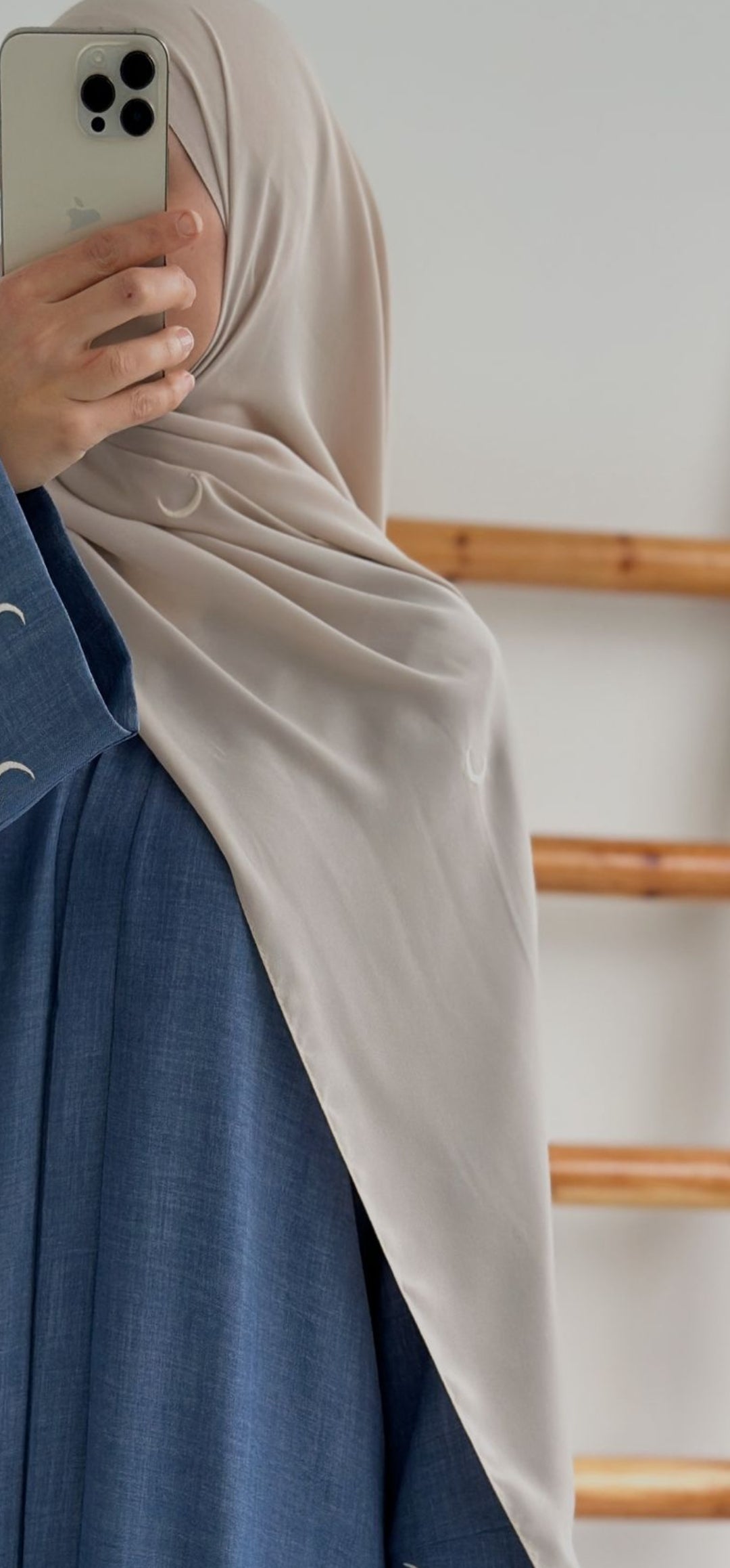 Hilal Nakışlı Şal (Bej-Bej)