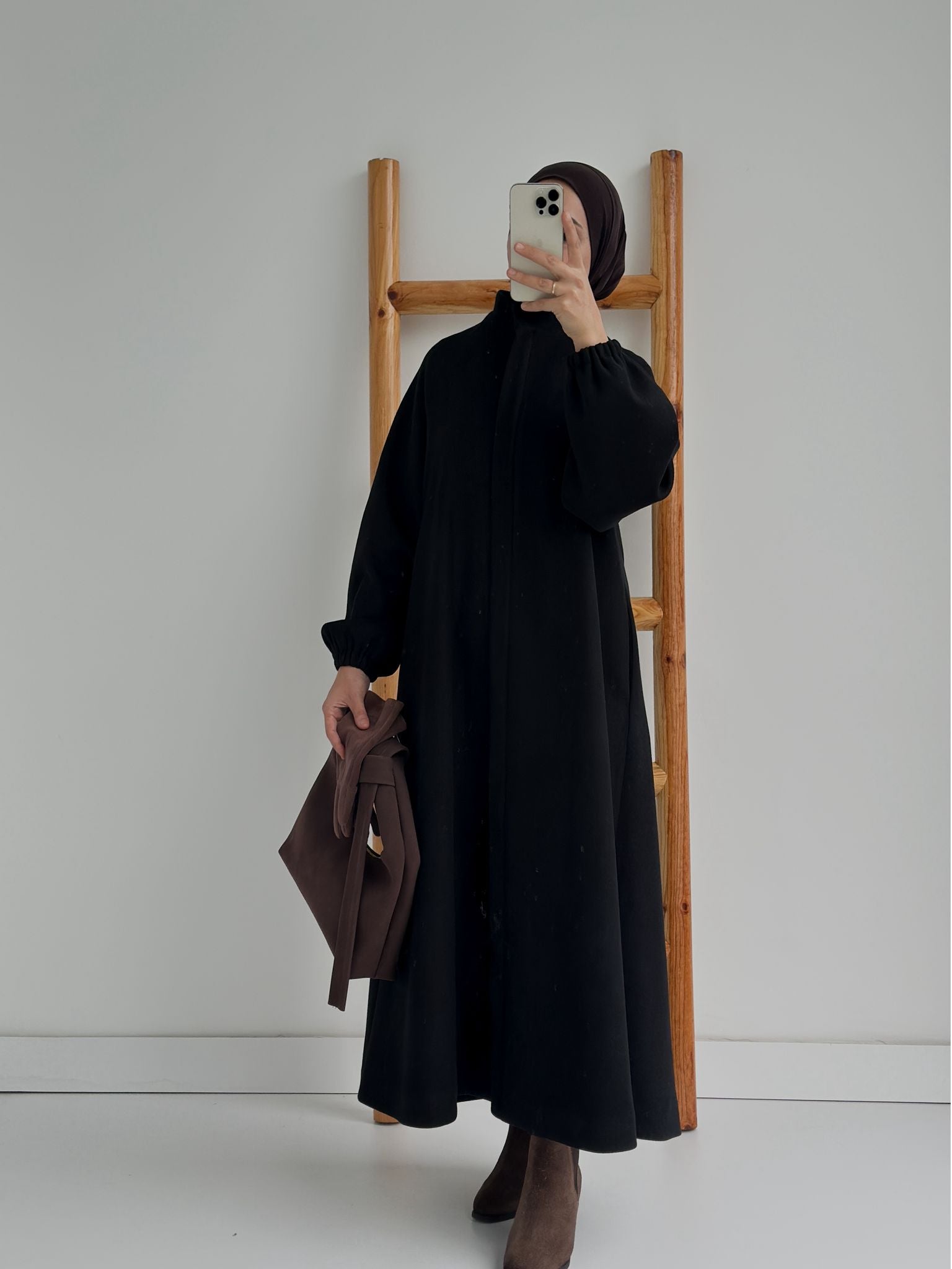 Mevlana Kaban Astarlı Siyah