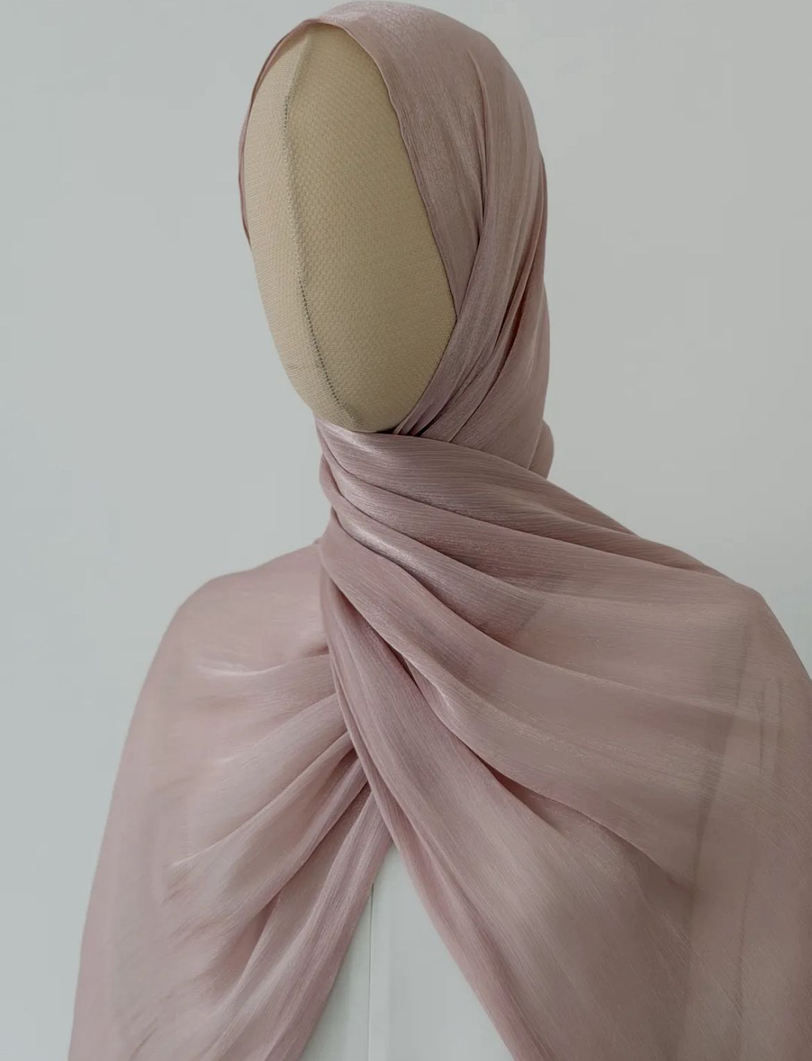 Organze Bella Şal Pudra