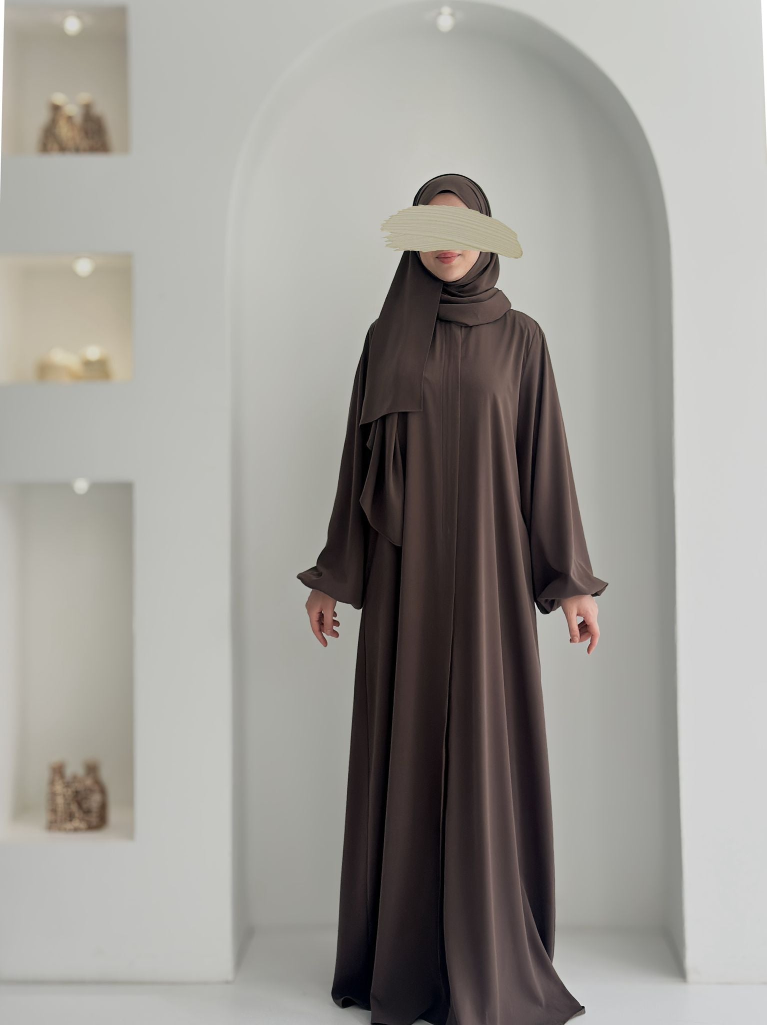 Balon Kol Ferace Kül+Şal ÖN SİPARİŞ ÜRÜNÜMÜZDÜR