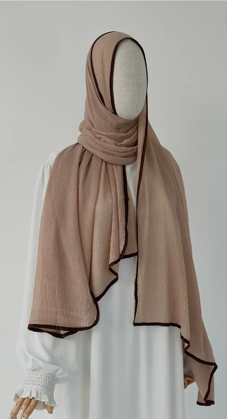 %100 Doğal Muslin Açık Vizon