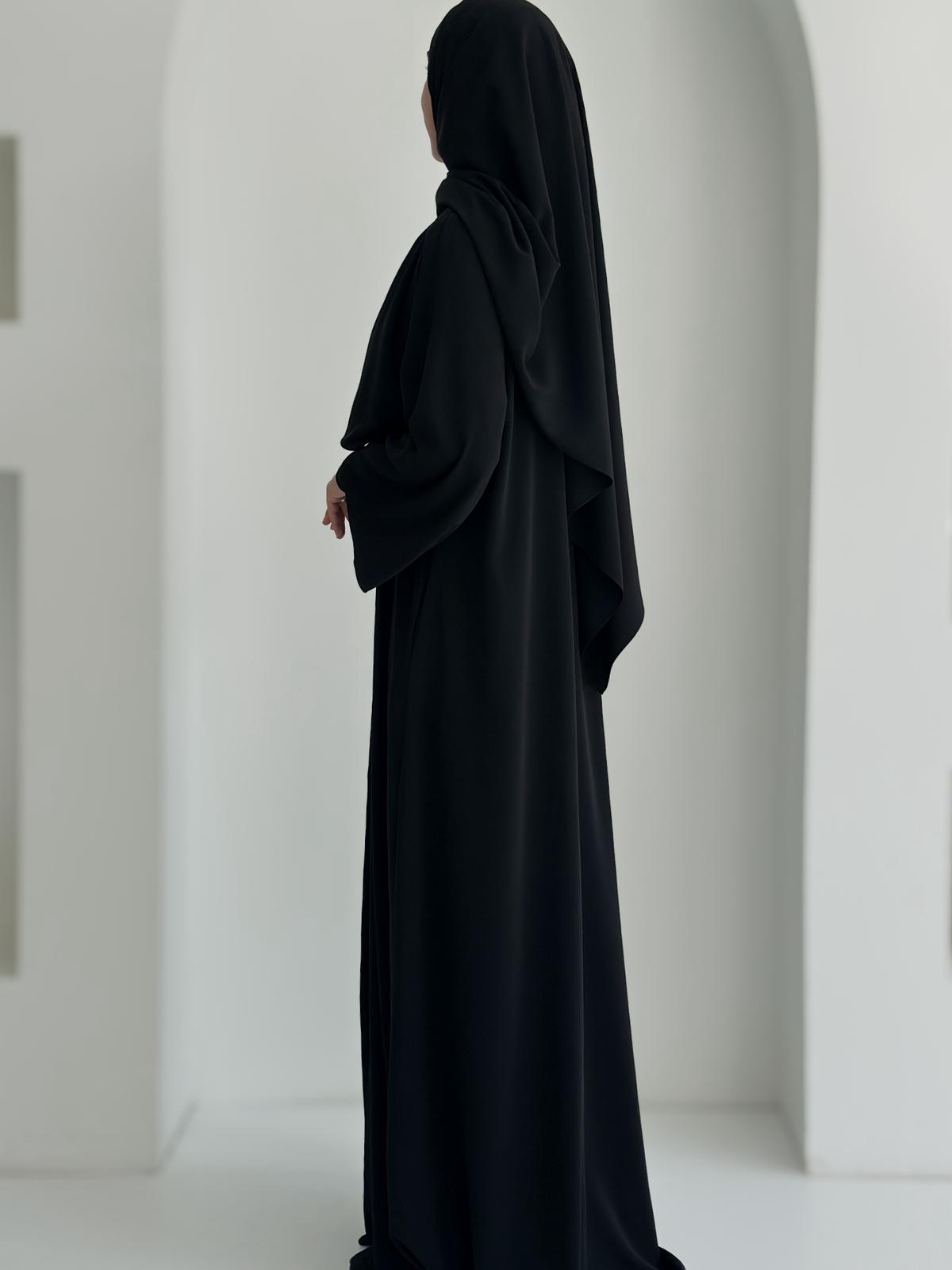 Yelpaze Ferace +Şal Siyah ÖN SİPARİŞ ÜRÜNÜMÜZDÜR