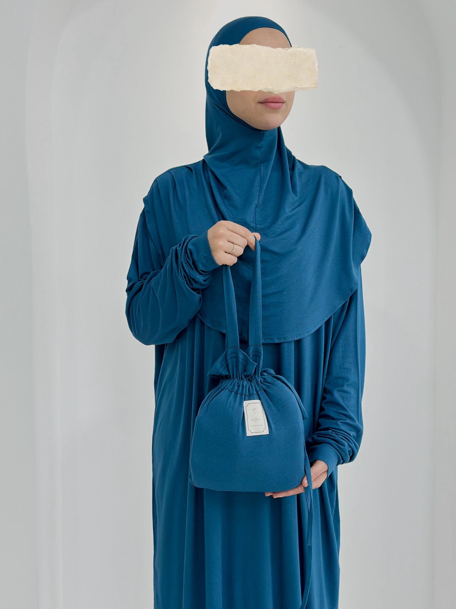 Pamuk Namaz Elbisesi Petrol ÖN SİPARİŞ ÜRÜNÜMÜZDÜR