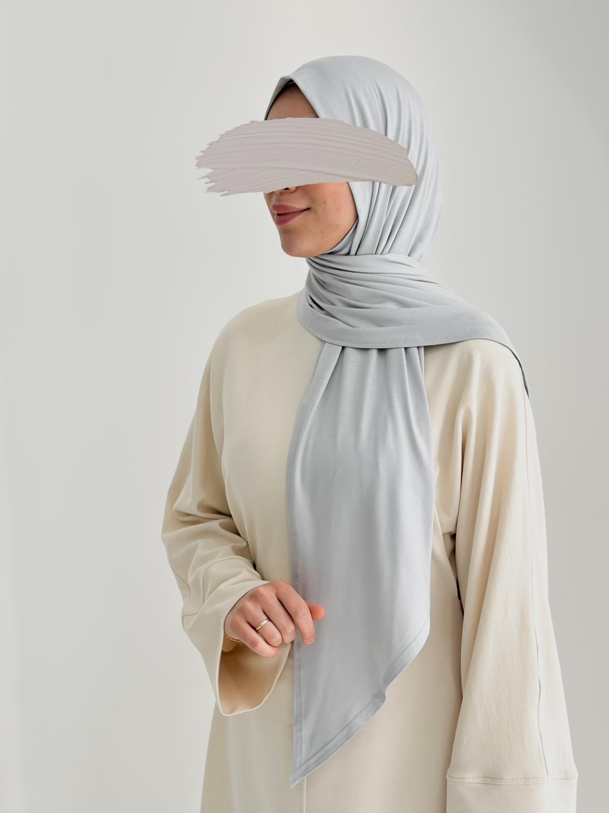 Bambu Form Şal + Bone Takım Açık Gri ÖN SİPARİŞ ÜRÜNÜMÜZDÜR