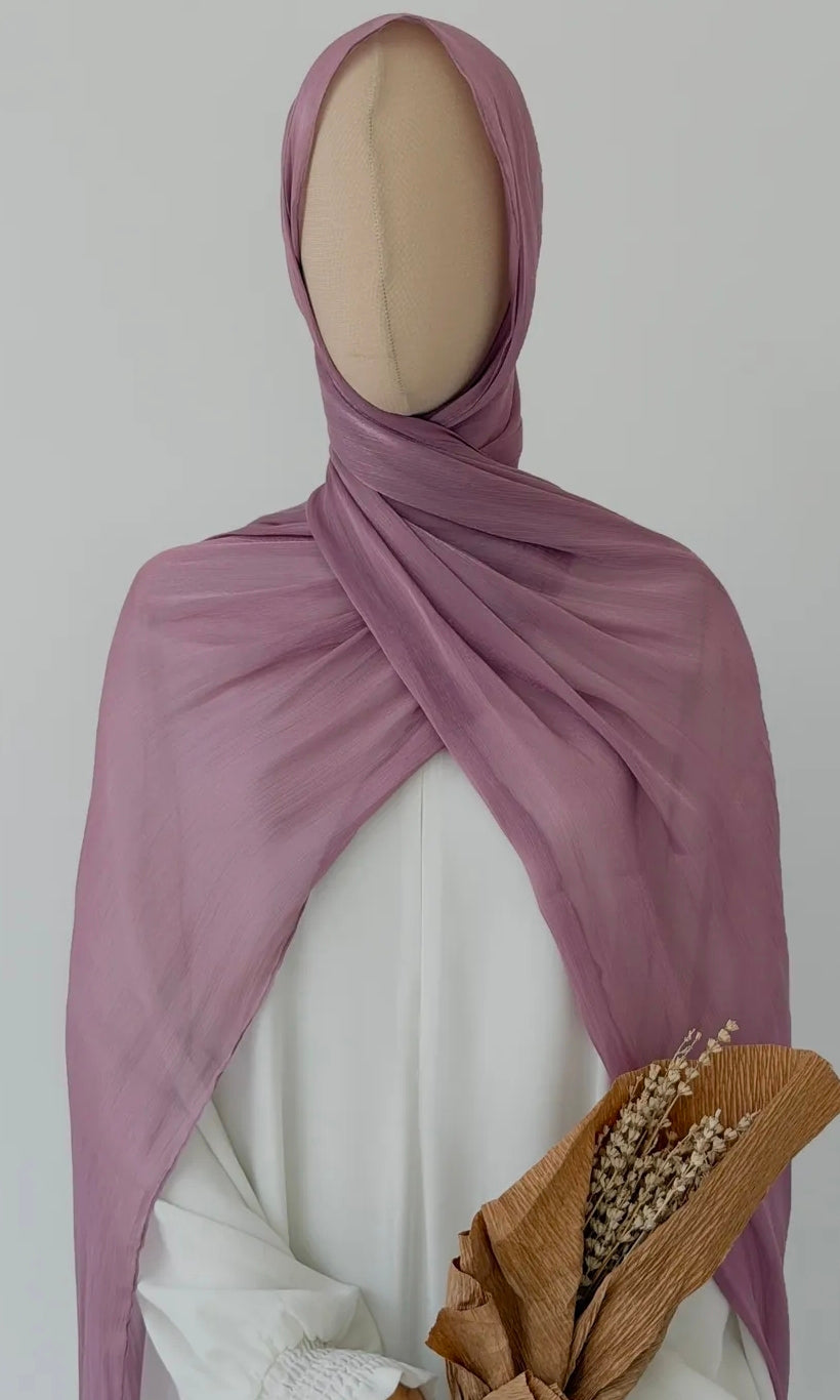 Organze Bella Şal Lila