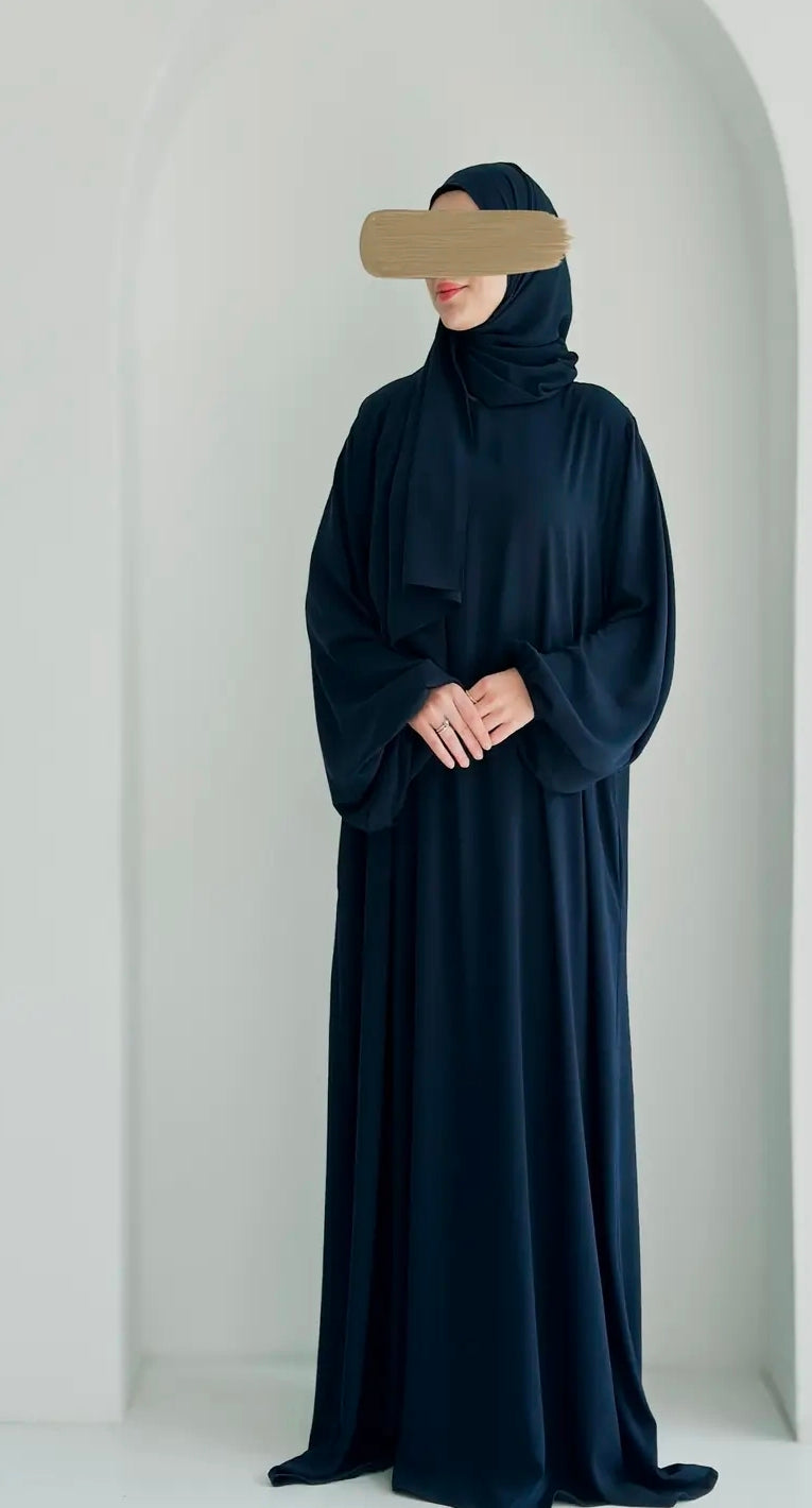 Elif Büyük Beden +Şal Lacivert (48/56 Beden Aralığı)