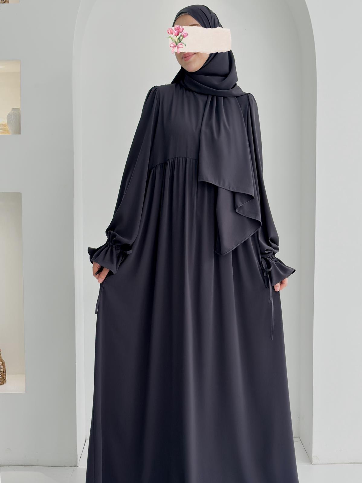 Buğlem Elbise+Şal Füme ÖN SİPARİŞ ÜRÜNÜMÜZDÜR