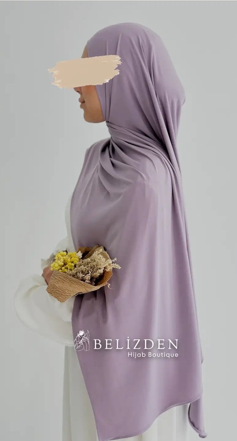 Premium Jersey Şal Düz Lila