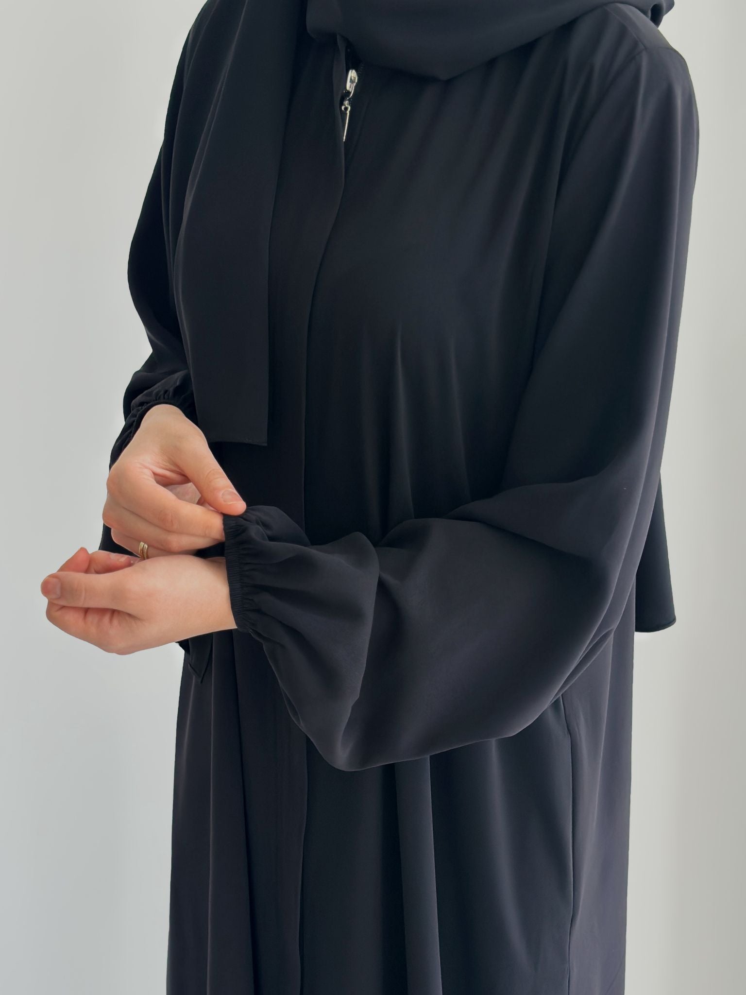 Balon Kol Ferace +Şal Siyah ÖN SİPARİŞ ÜRÜNÜMÜZDÜR