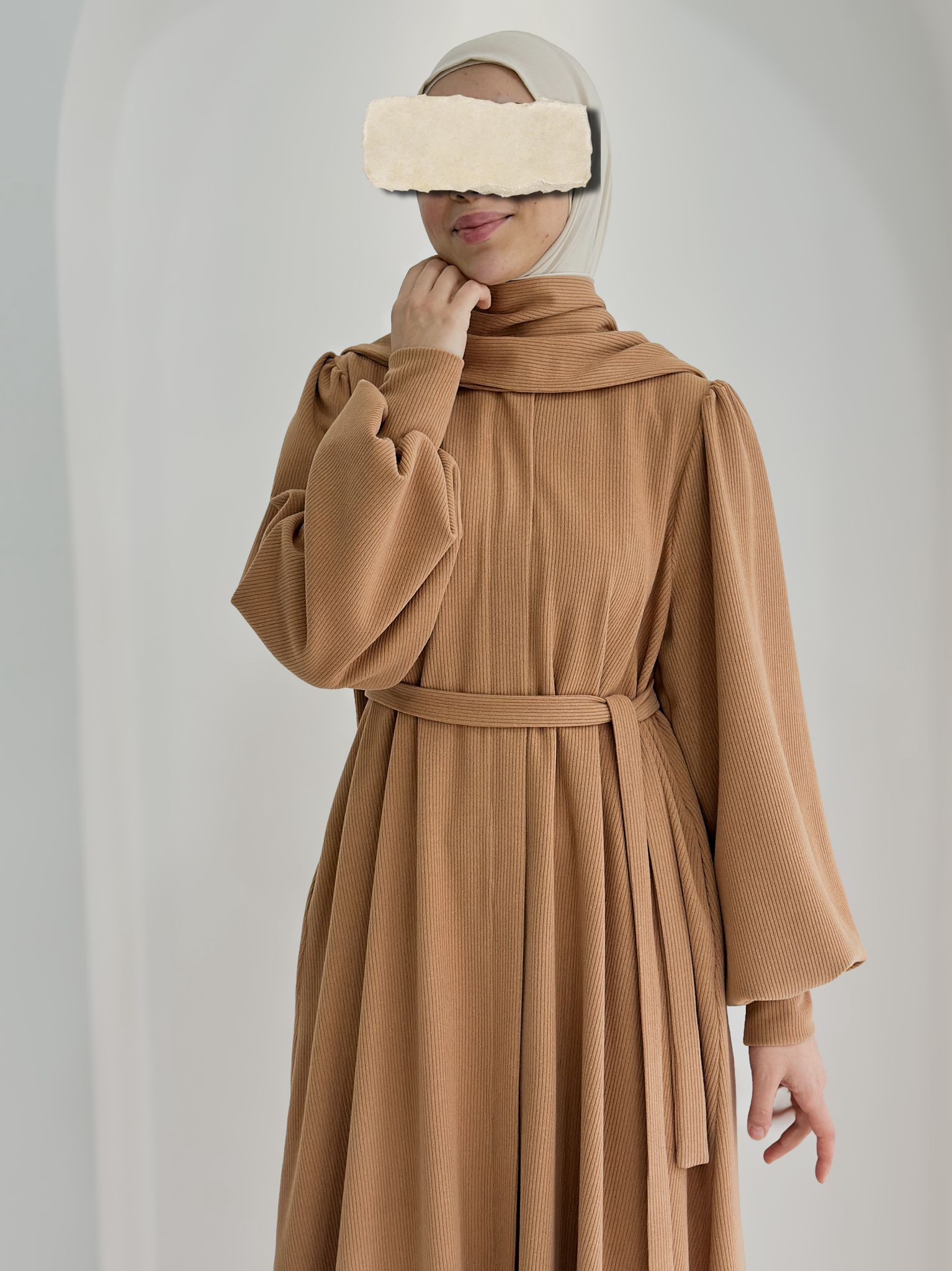 Fitilli Ferace +Atkı Süt Kahve ÖN SİPARİŞ ÜRÜNÜMÜZDÜR