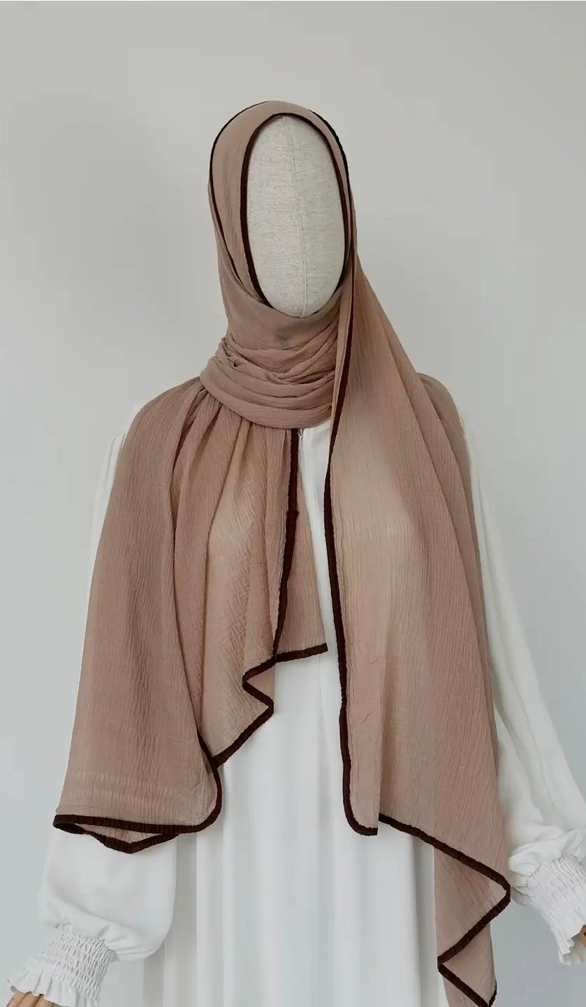 %100 Doğal Muslin Açık Vizon