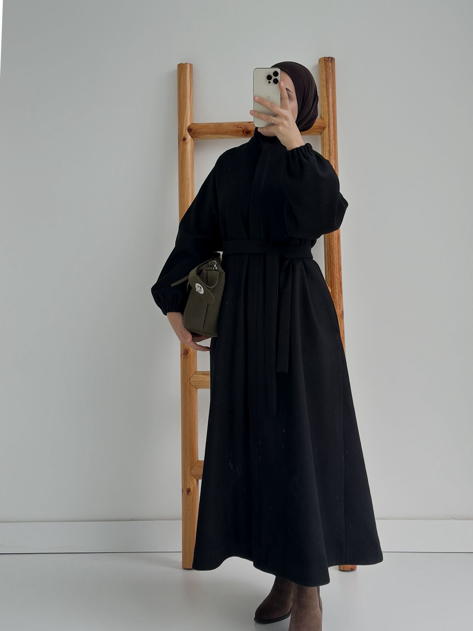 Mevlana Kaban Astarlı Siyah