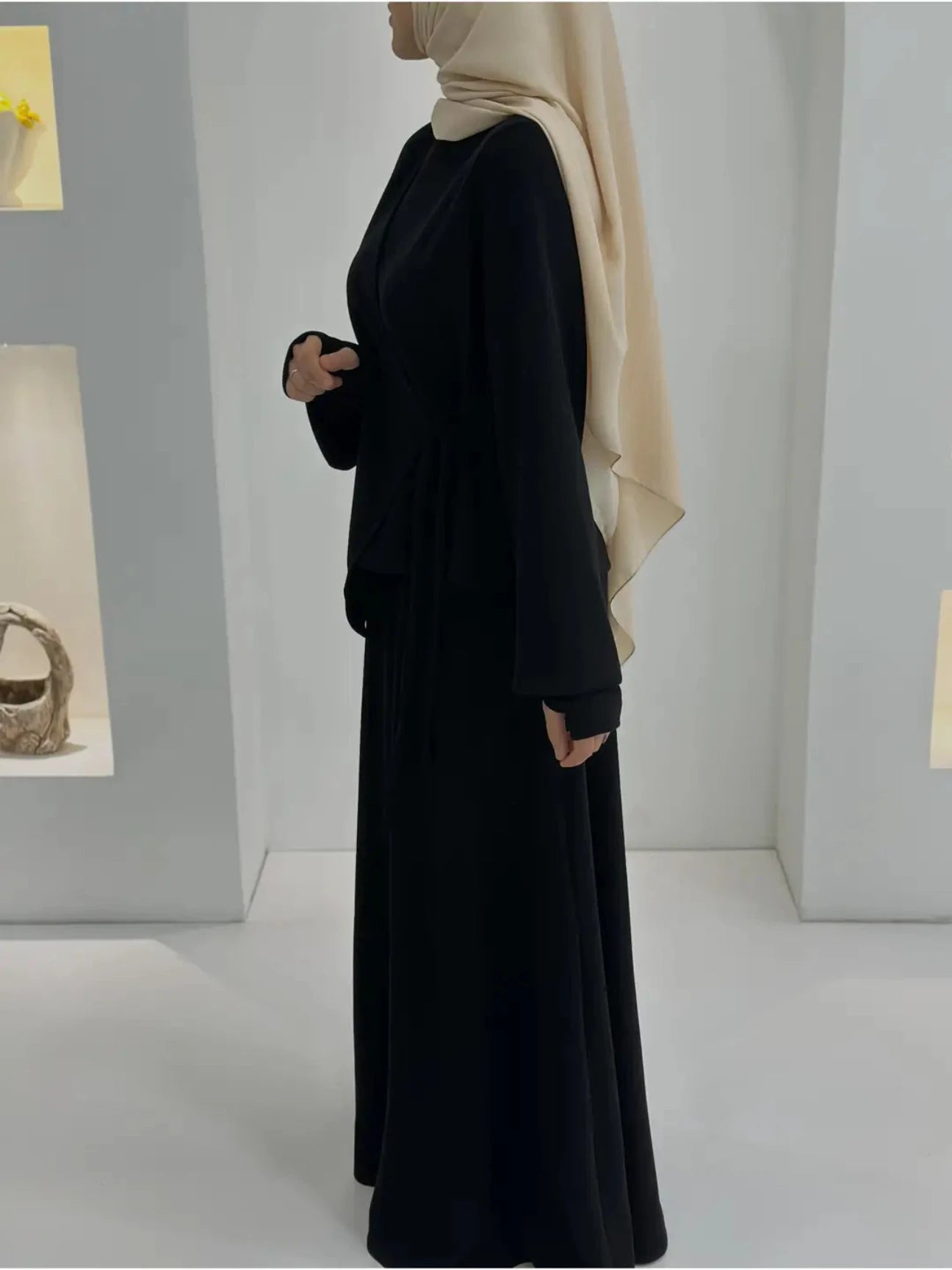 Roza Etekli Takım Siyah